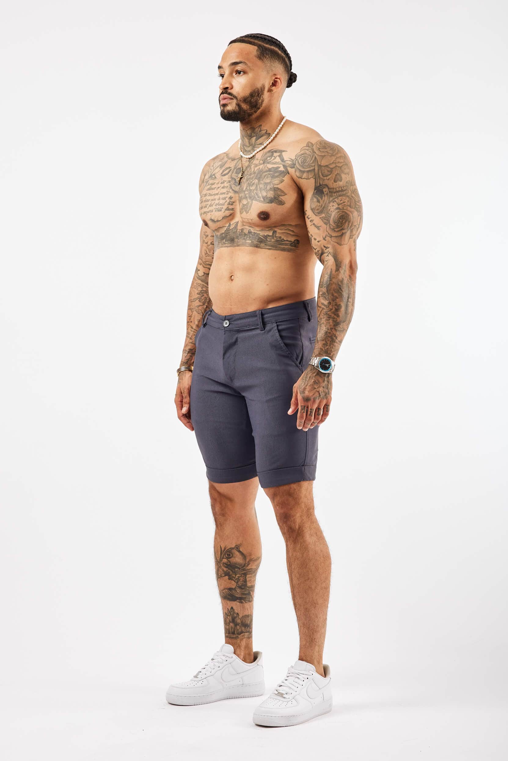 FLEX CHINO SHORT - LIGHT NAVY