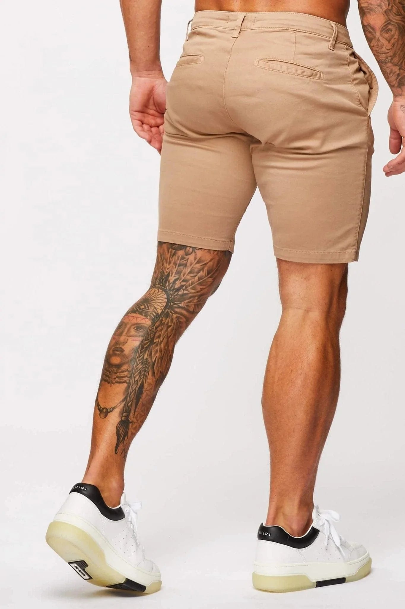 STRETCH-CHINO-SHORTS – BEIGE