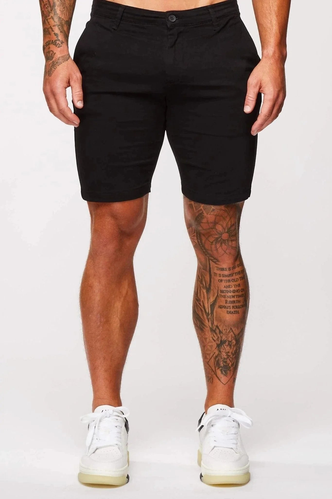 SHORT CHINO EXTENSIBLE - NOIR