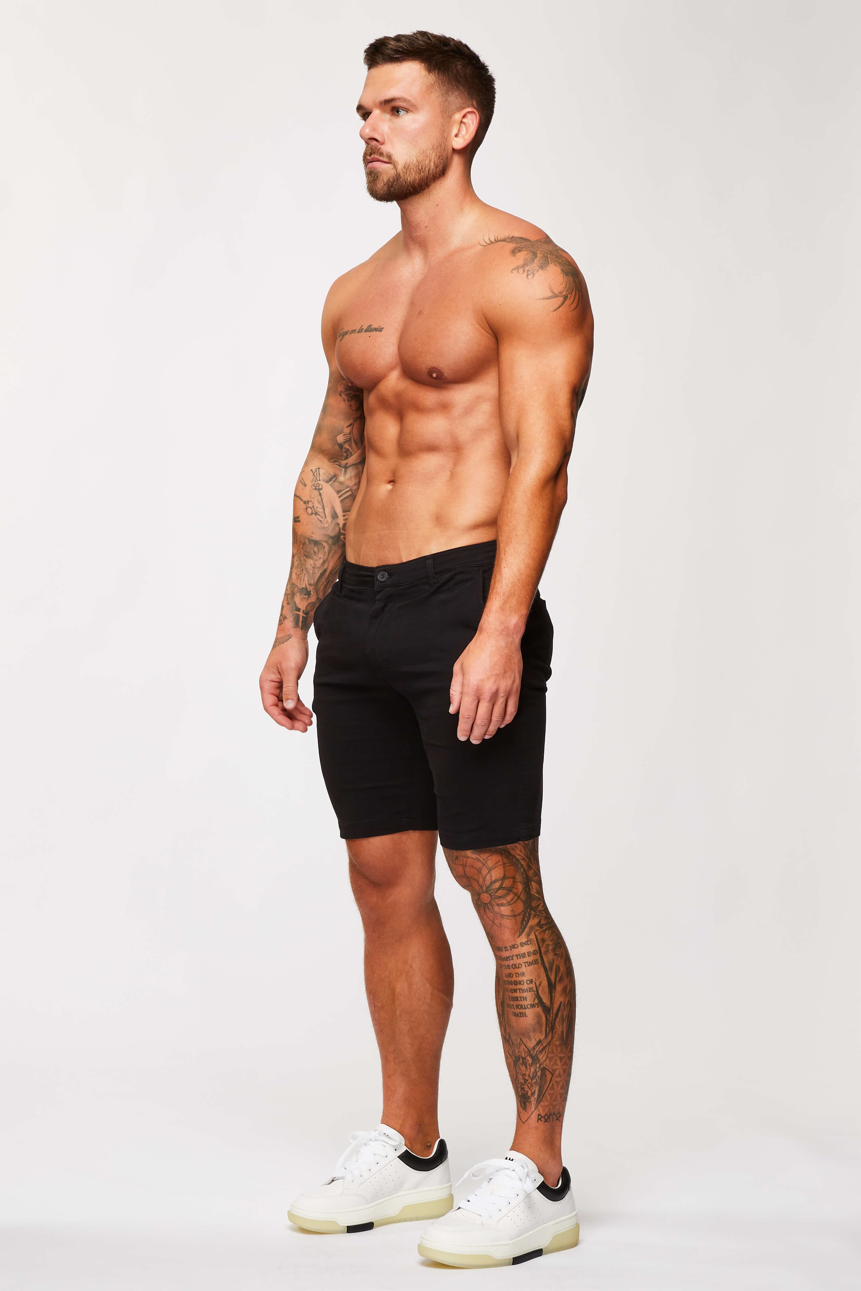 STRETCH CHINO SHORT - BLACK