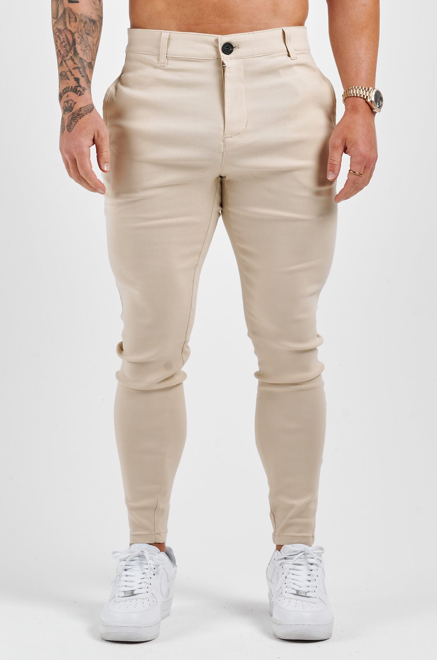 STRETCH COMFORT TROUSER - STONE