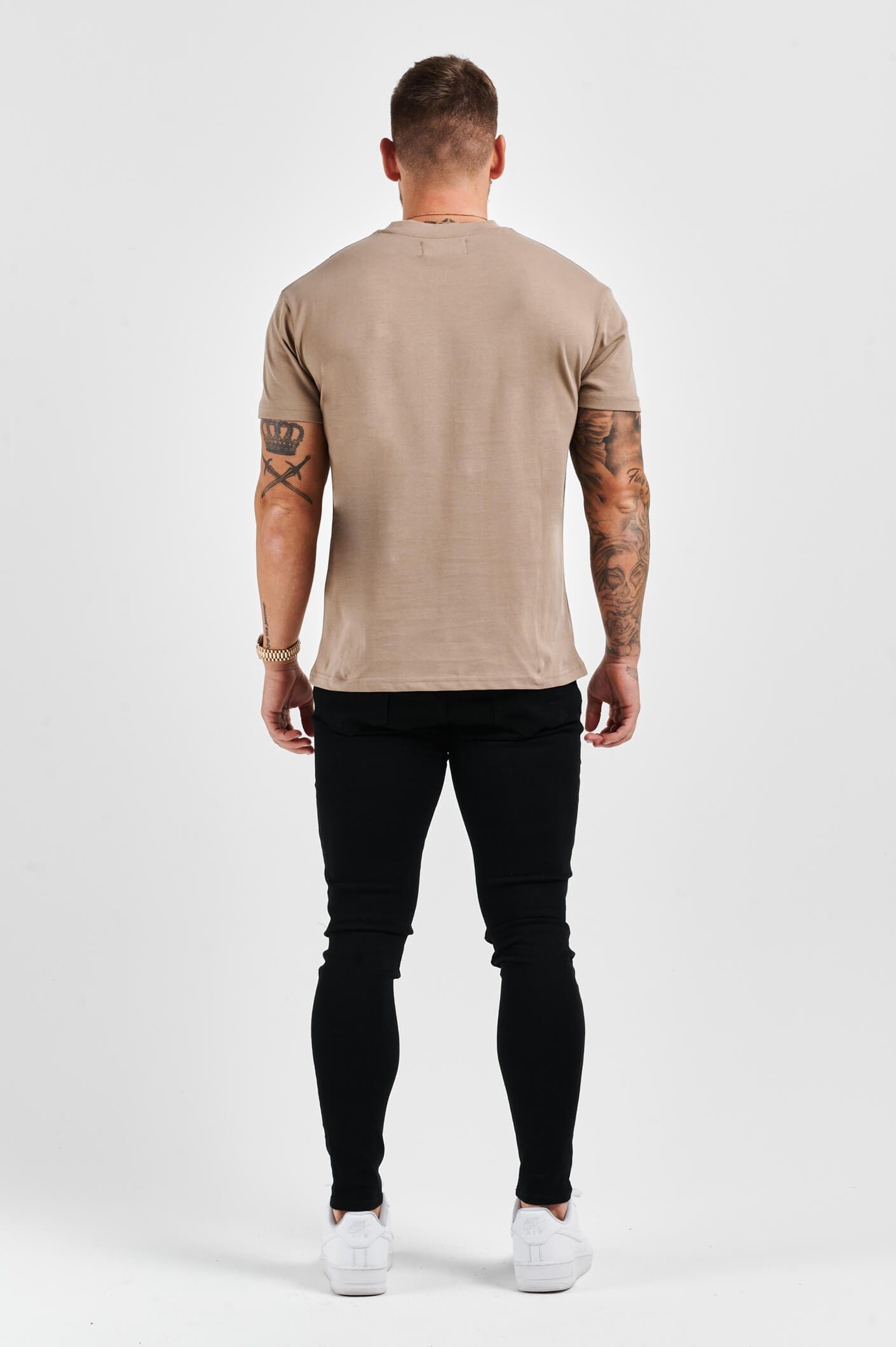 T-SHIRT BASIQUE PREMIUM - TAUPE