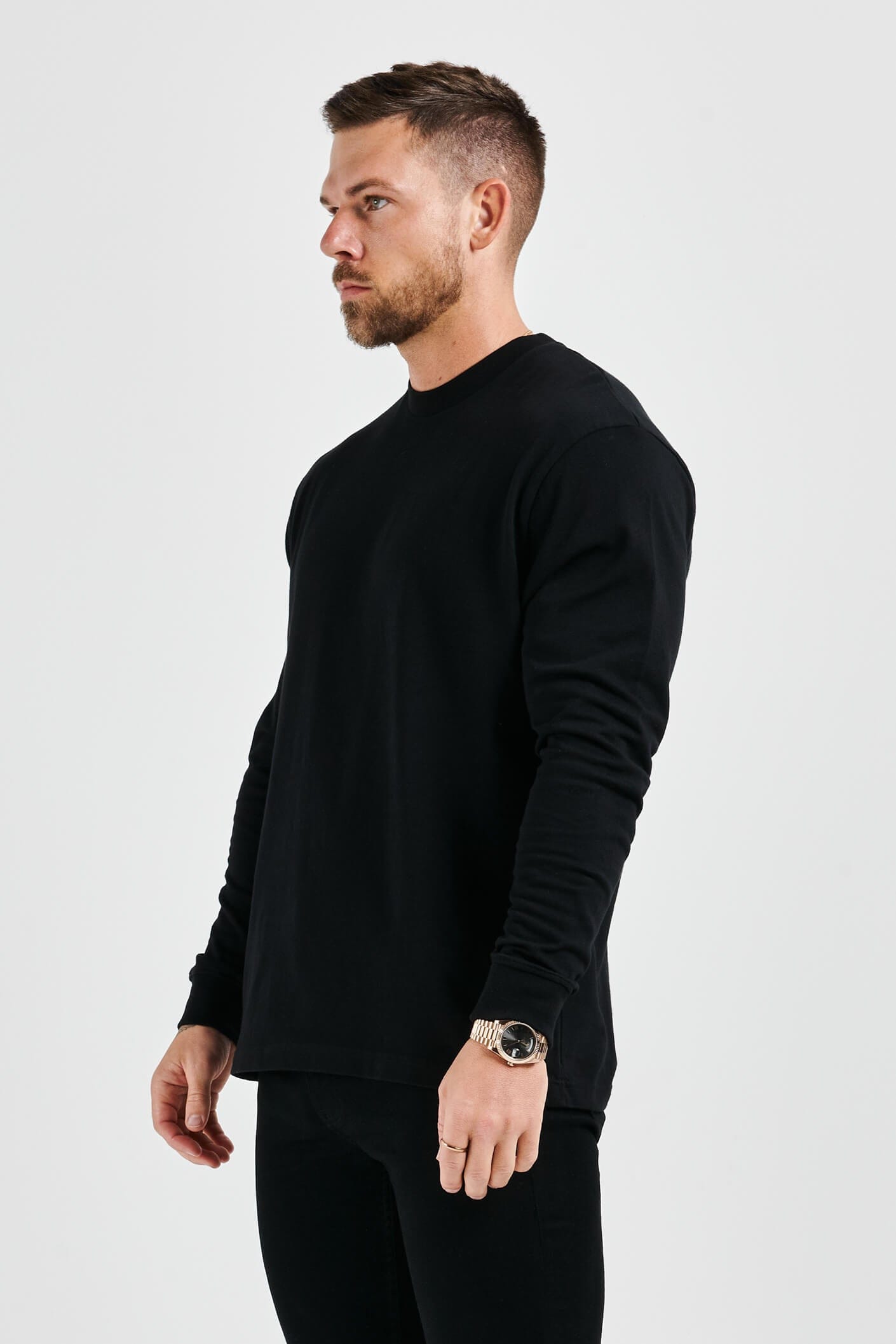 APOLLO BASICS LONG SLEEVE T-SHIRT - BLACK