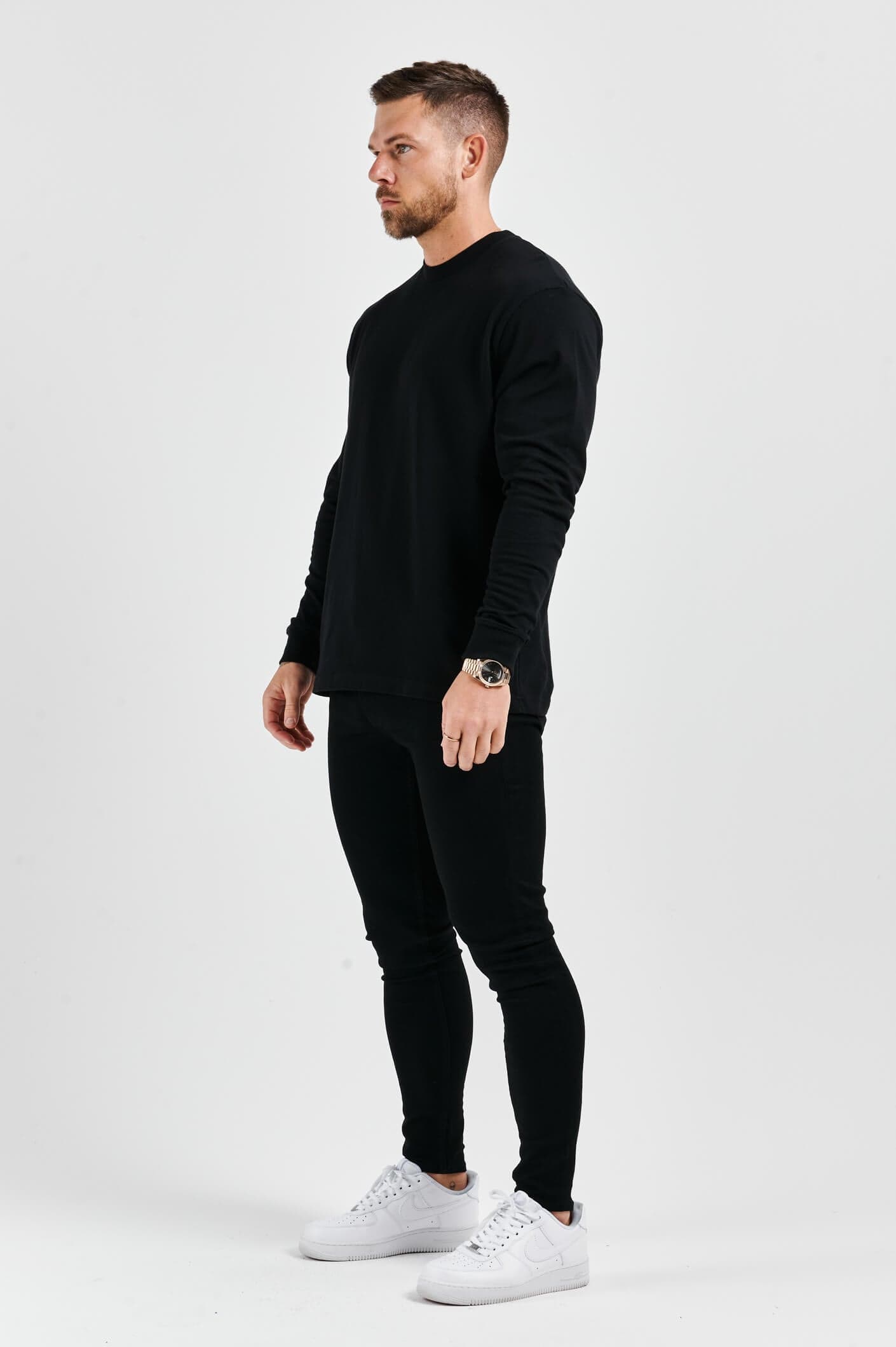 APOLLO BASICS LONG SLEEVE T-SHIRT - BLACK