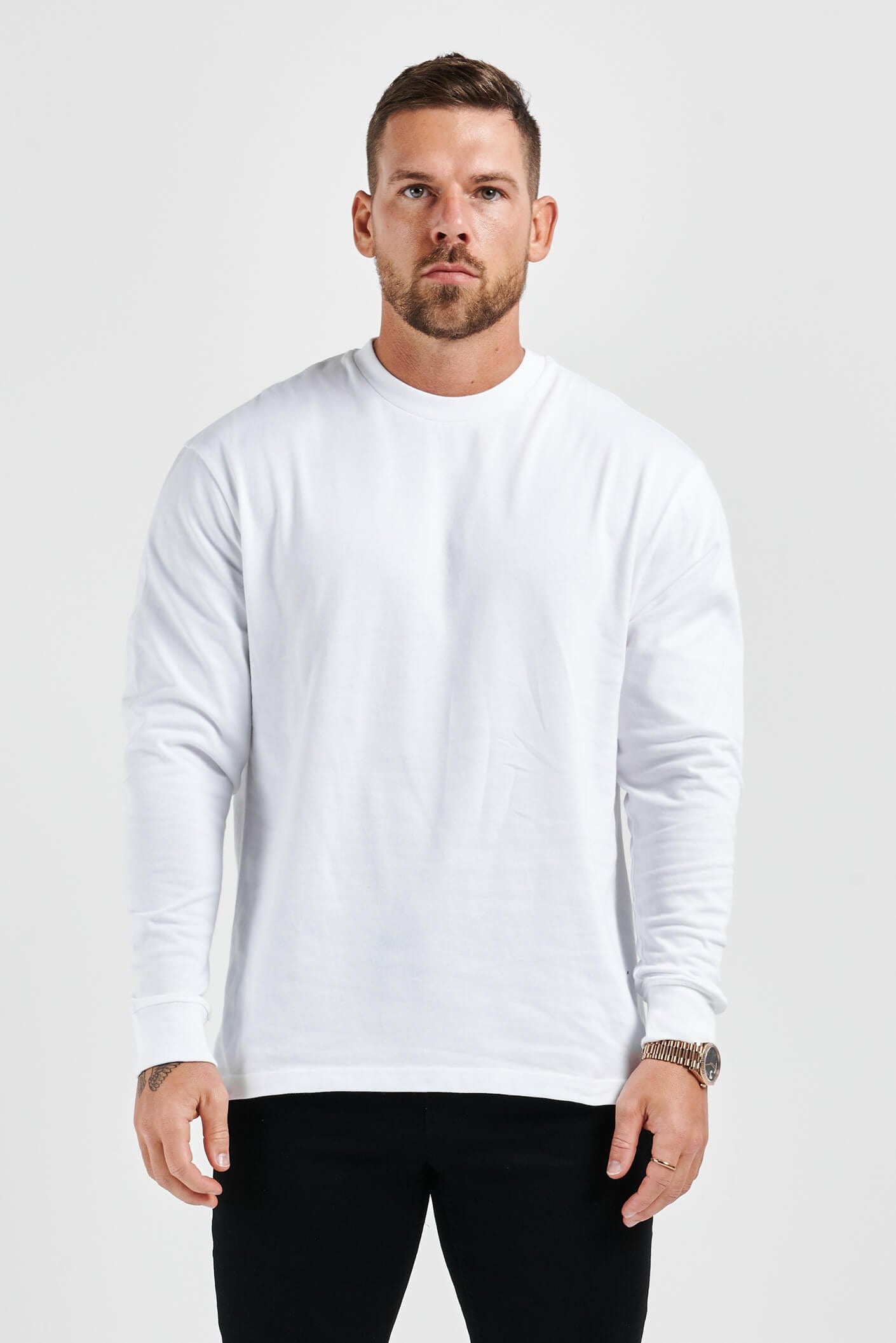 T-SHIRT À MANCHES LONGUES APOLLO BASICS - BLANC