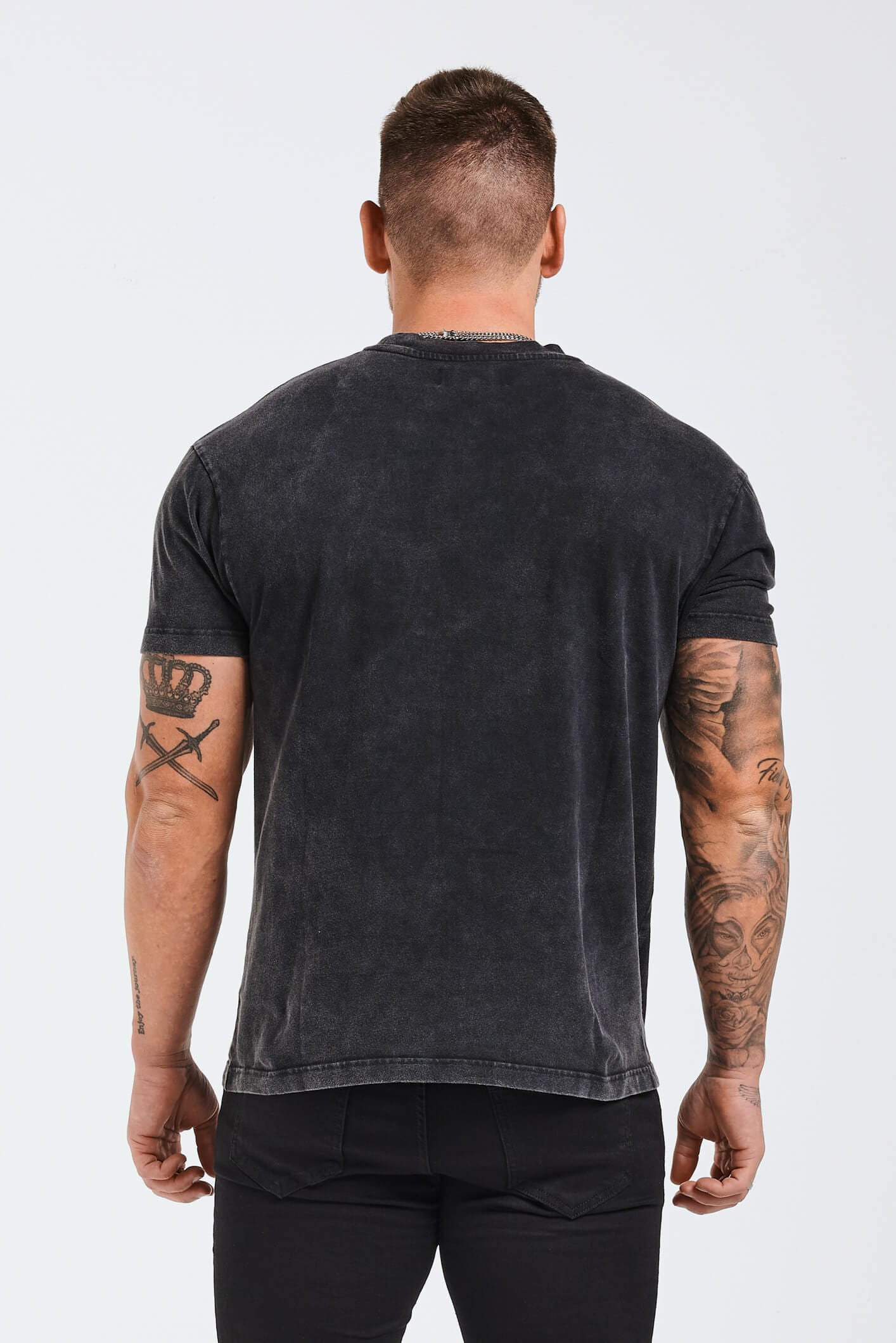 PREMIUM BASICS T-SHIRT - GEWASCHENES GRAU