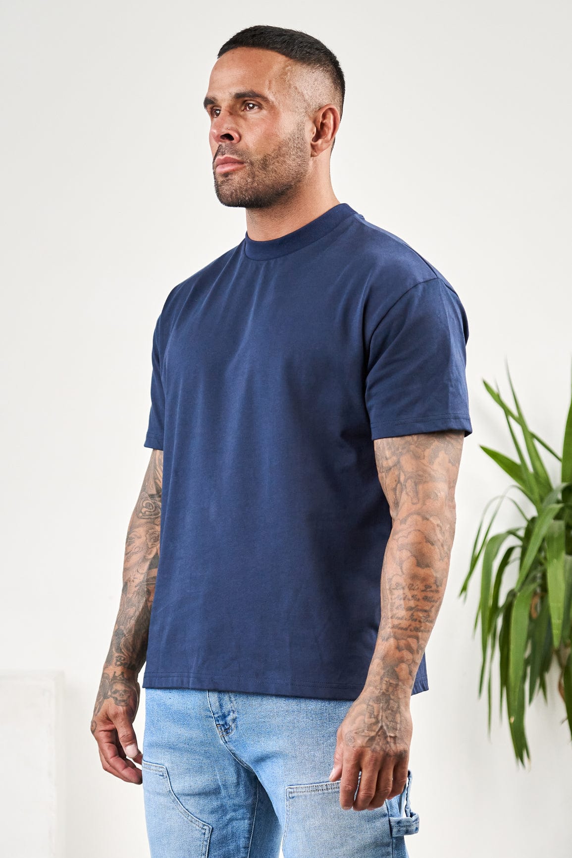 APOLLO* BASICS OVERSIZED T-SHIRT - INDIGO NAVY