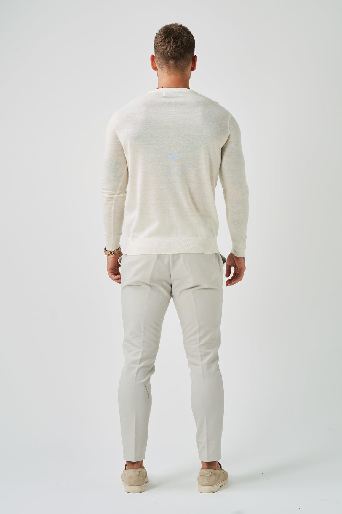 LONG SLEEVE KNIT - OFF WHITE