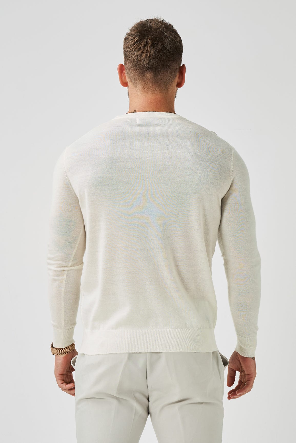 LONG SLEEVE KNIT - OFF WHITE