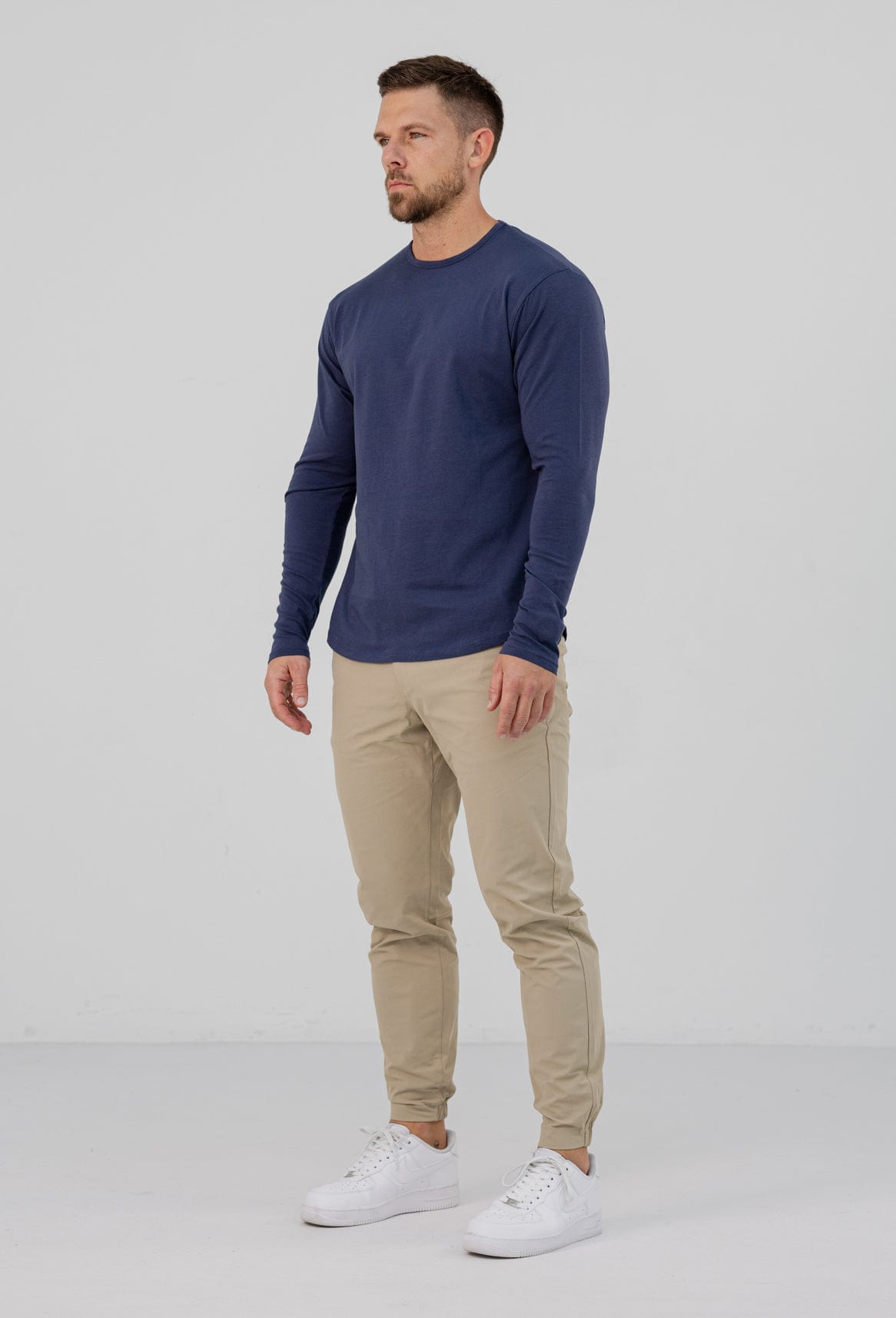 LONG SLEEVE BASICS - INDIGO NAVY