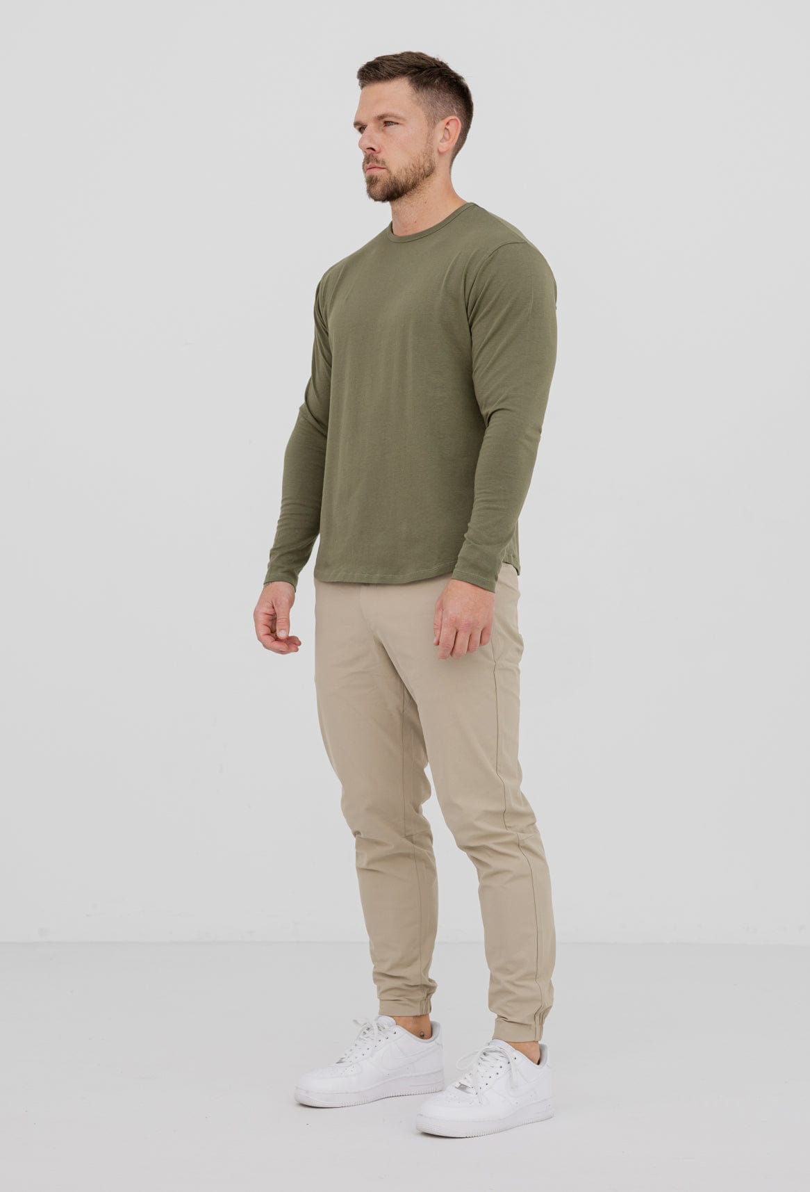 LONG SLEEVE BASICS - OLIVE