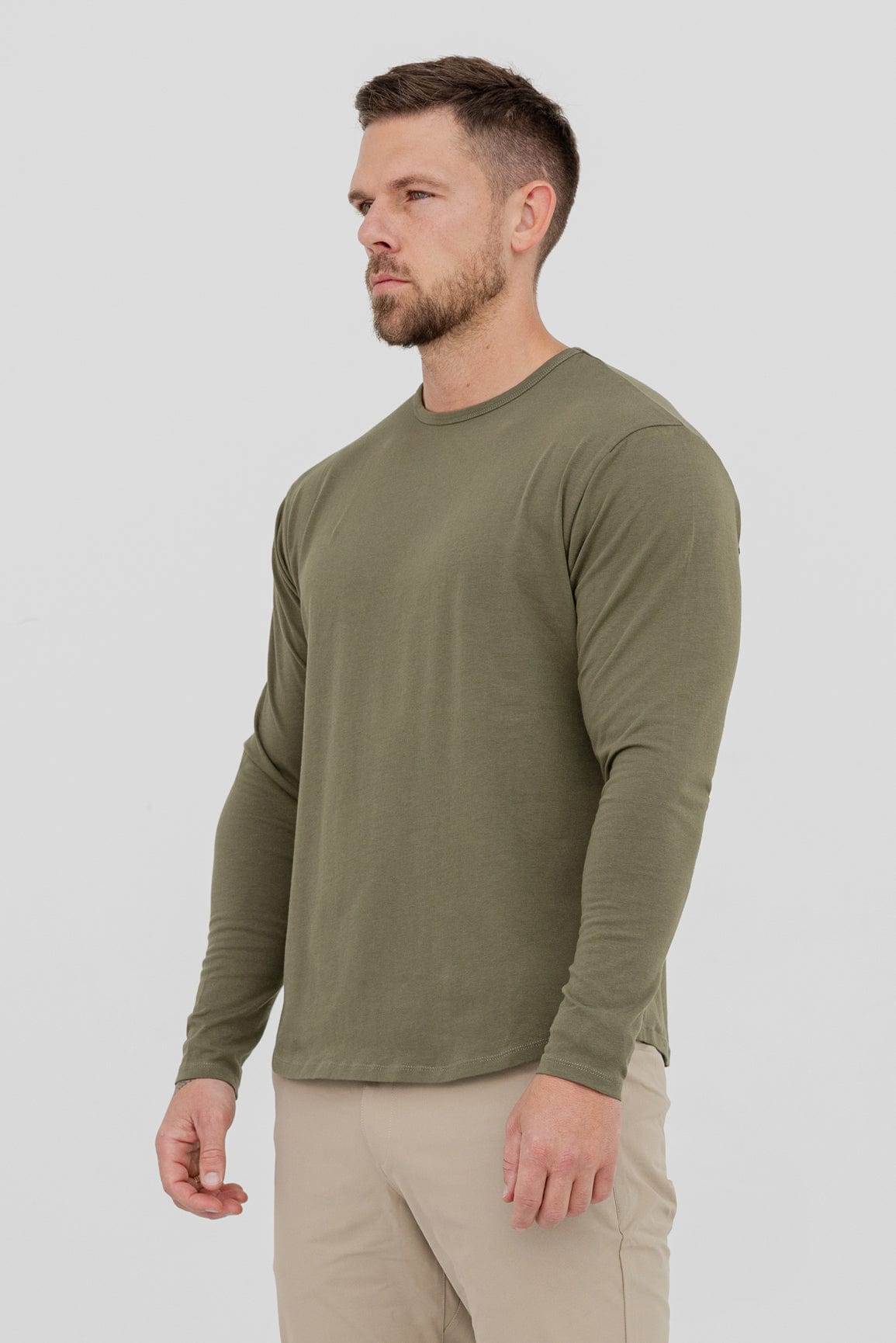 LONG SLEEVE BASICS - OLIVE