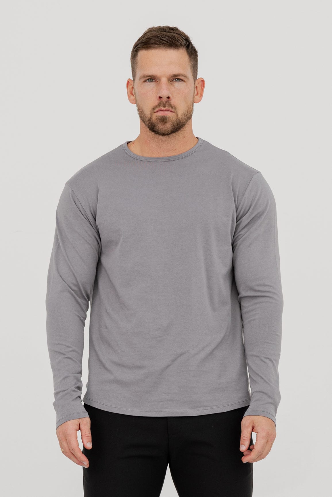 LONG SLEEVE BASICS - SLATE GREY