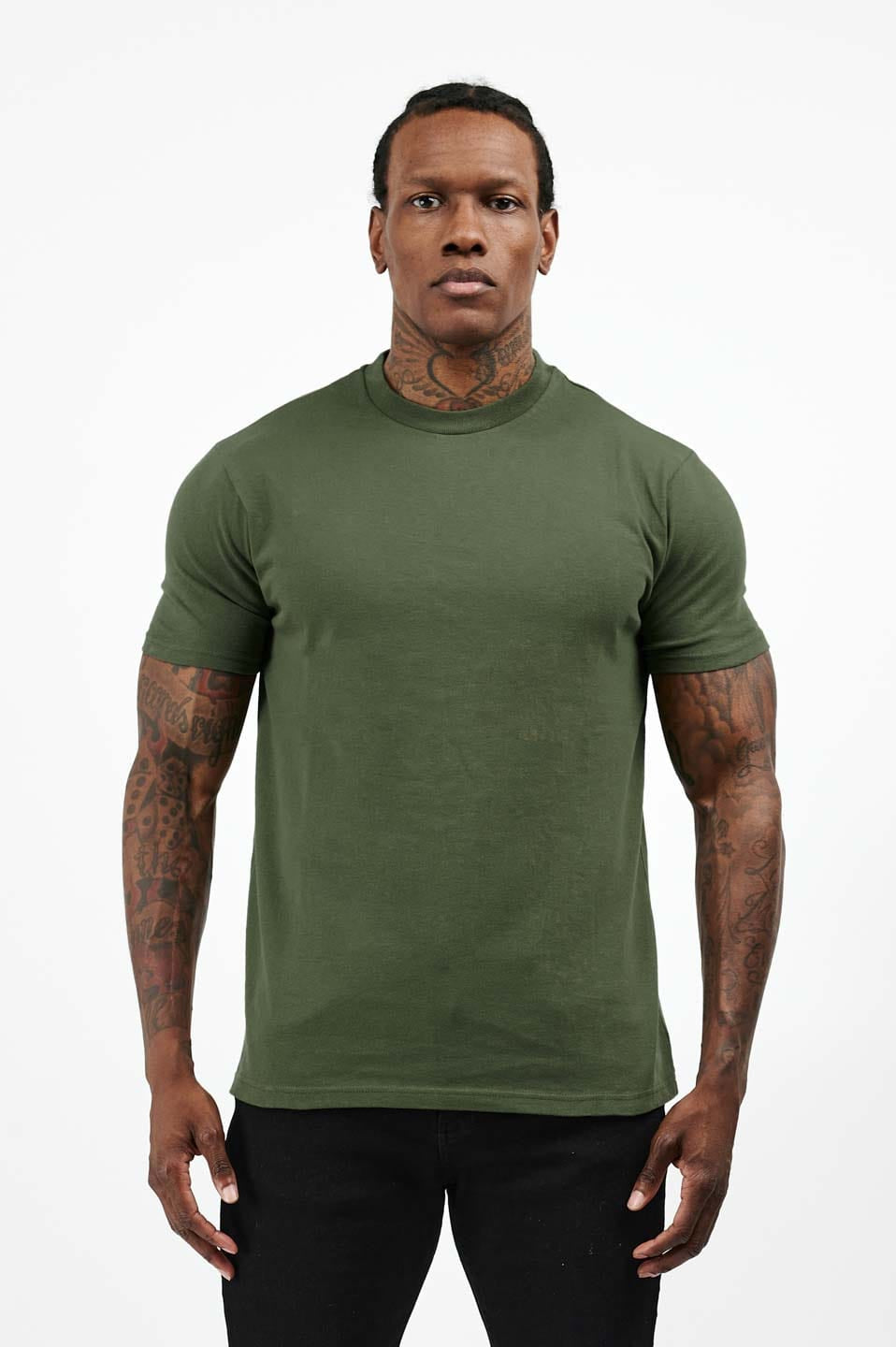 PREMIUM BASICS T-SHIRT - ARMEEGRÜN