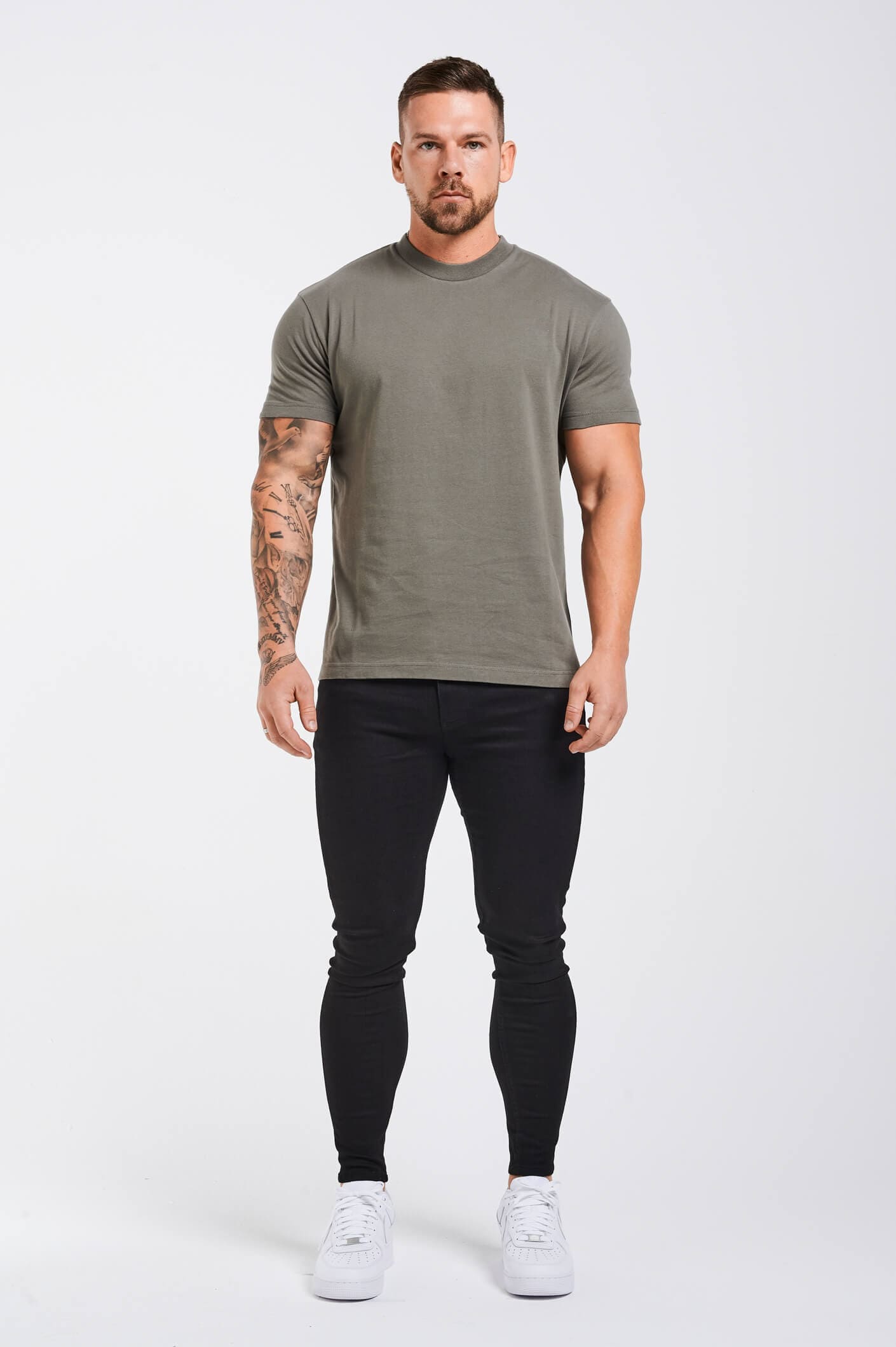 T-SHIRT PREMIUM BASICS - GRIS ANTHRACITE