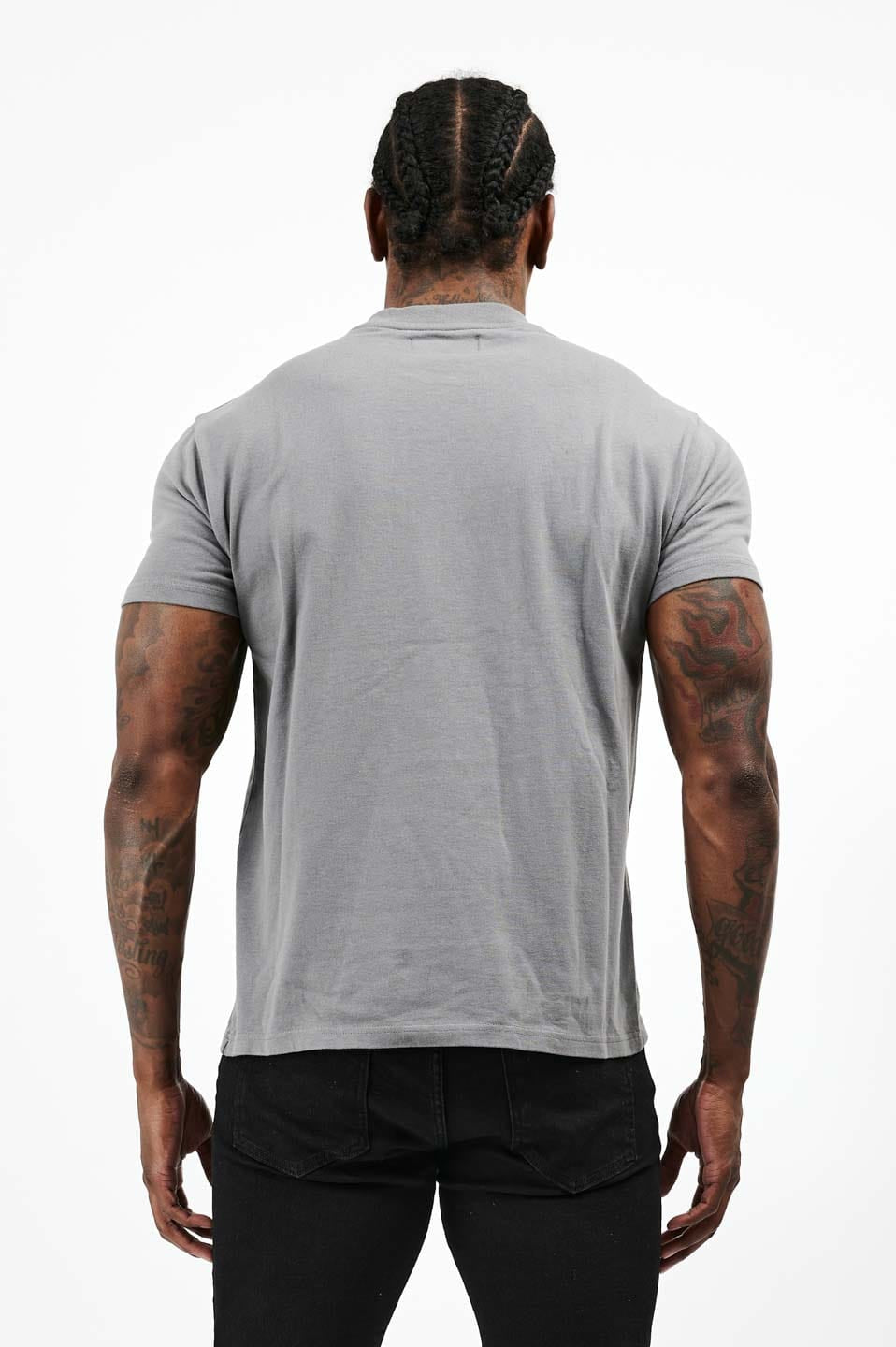 PREMIUM BASICS T-SHIRT - GUNMETAL GREY