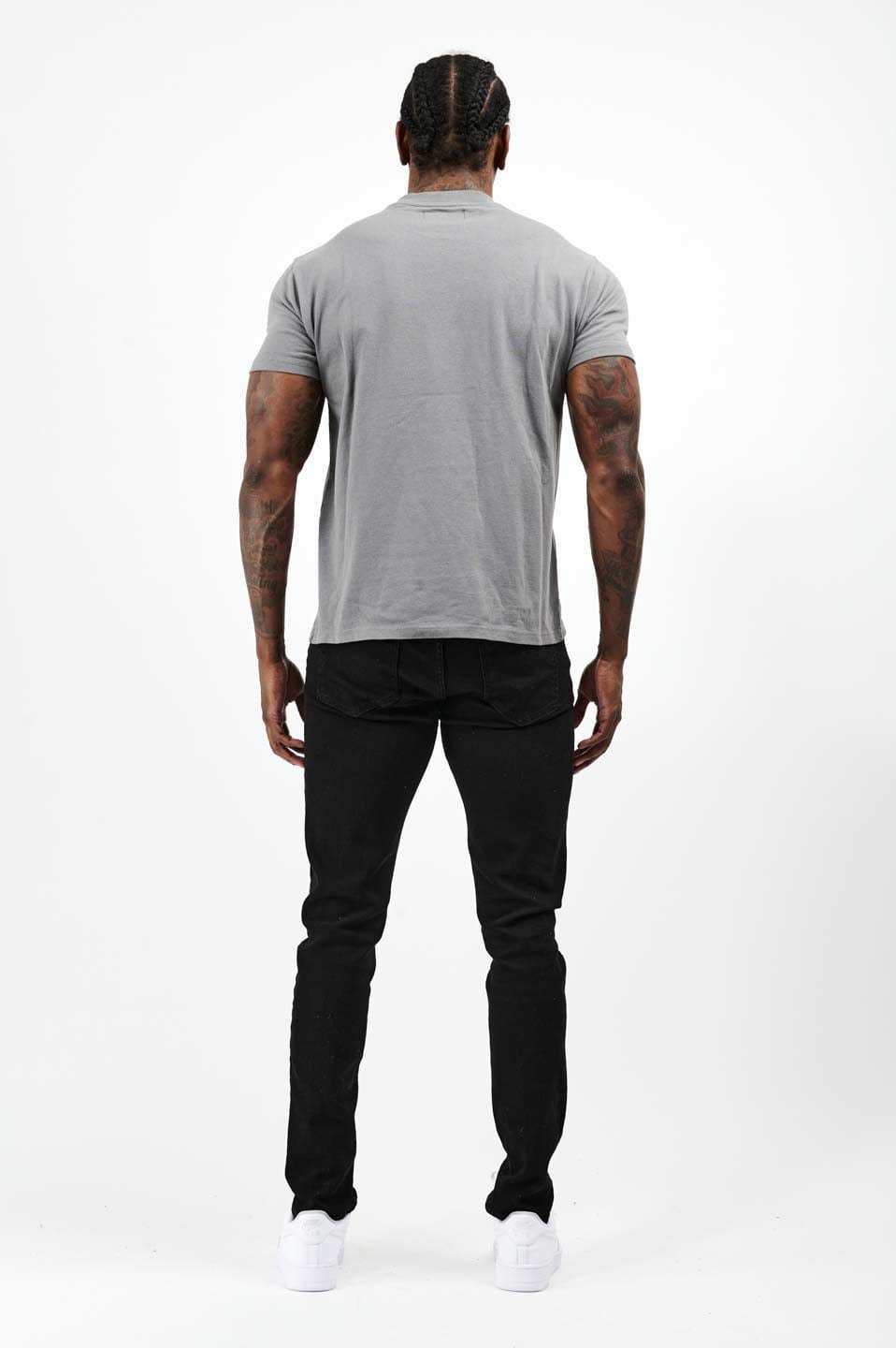 PREMIUM BASICS T-SHIRT - GUNMETAL-GRAU