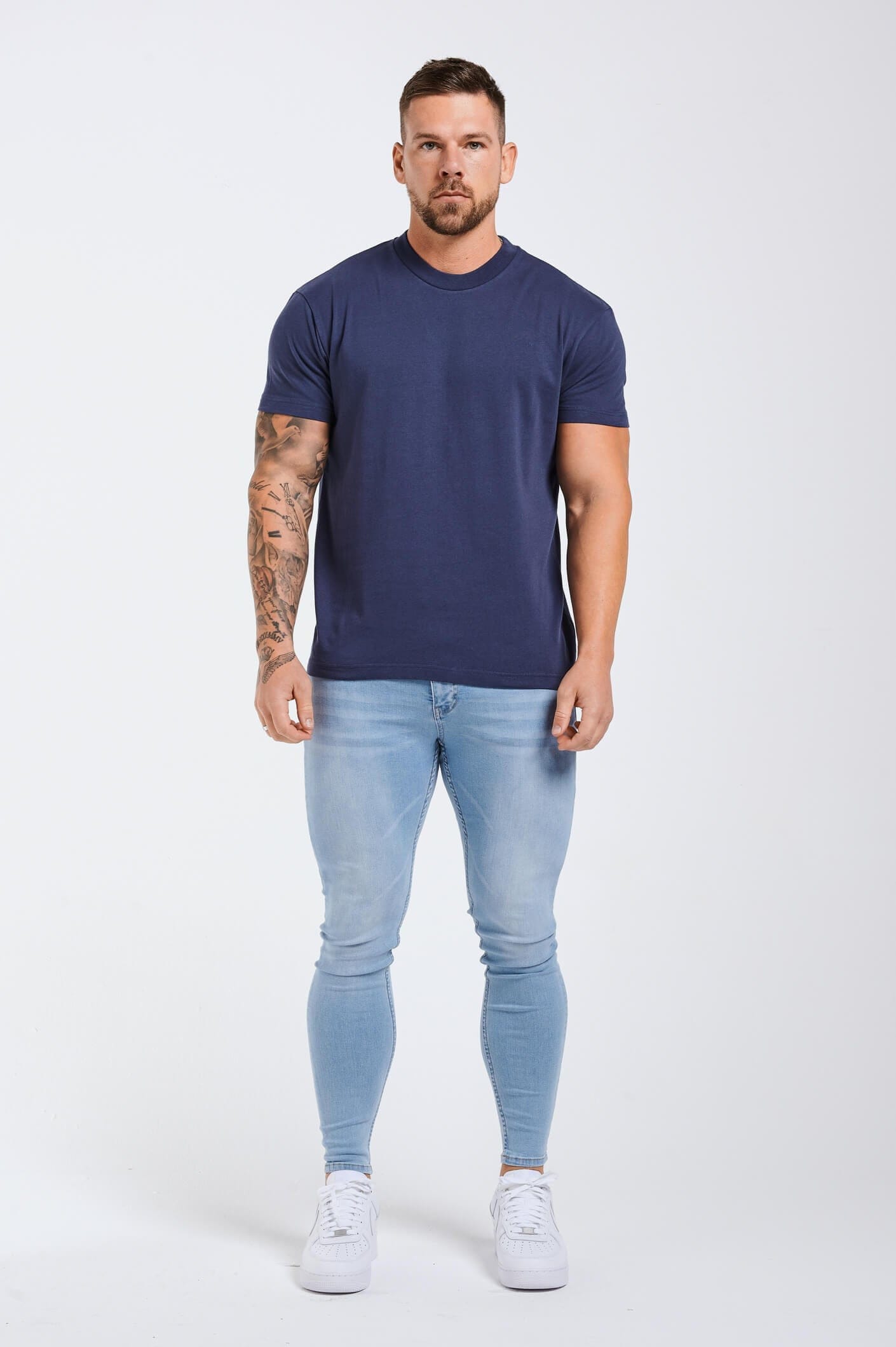 T-SHIRT BASIQUE PREMIUM - INDIGO BLEU MARINE