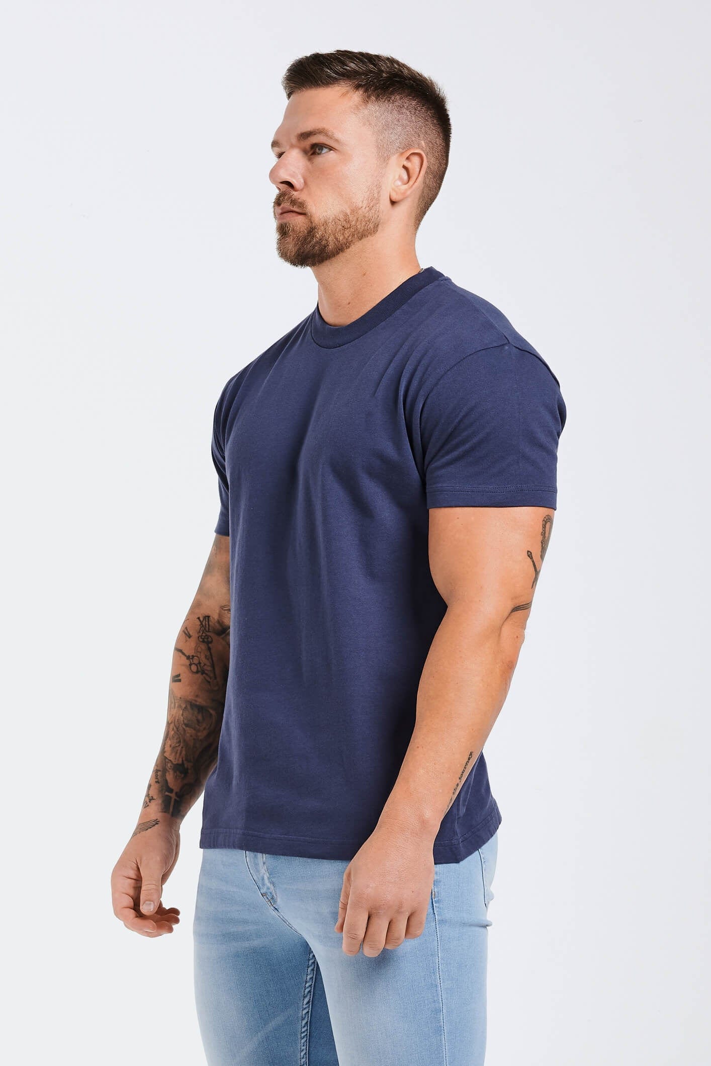 T-SHIRT BASIQUE PREMIUM - INDIGO BLEU MARINE