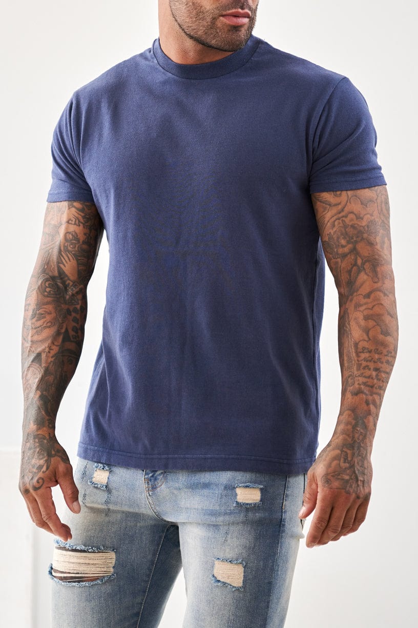 T-SHIRT BASIQUE PREMIUM - INDIGO BLEU MARINE