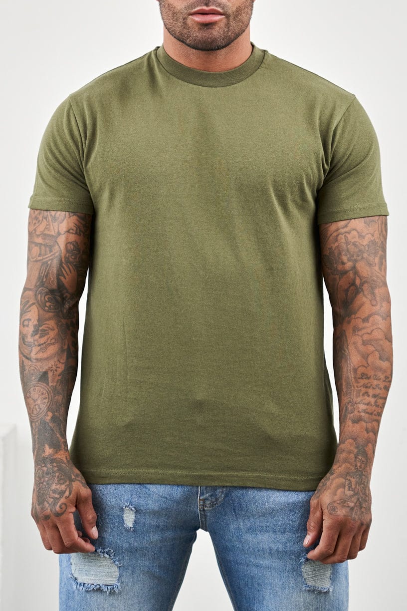 T-SHIRT BASIQUE PREMIUM - OLIVE