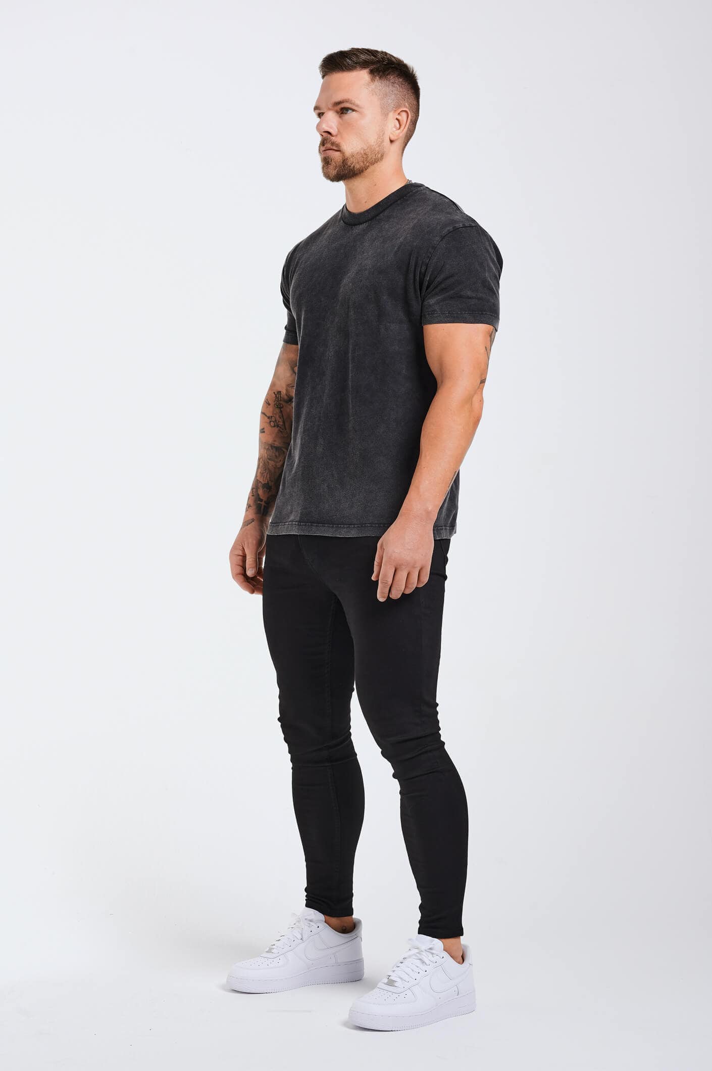 PREMIUM BASICS T-SHIRT - WASHED GREY