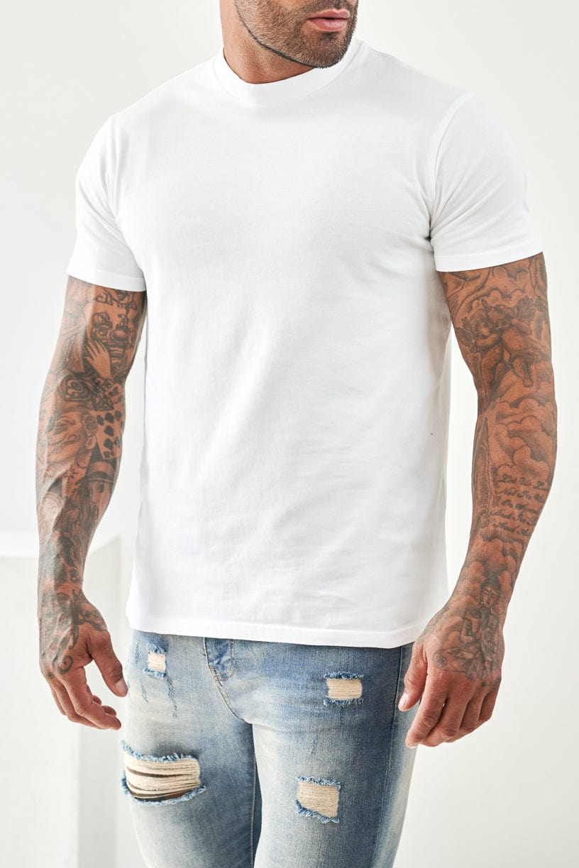 PREMIUM BASICS T-SHIRT - WEISS