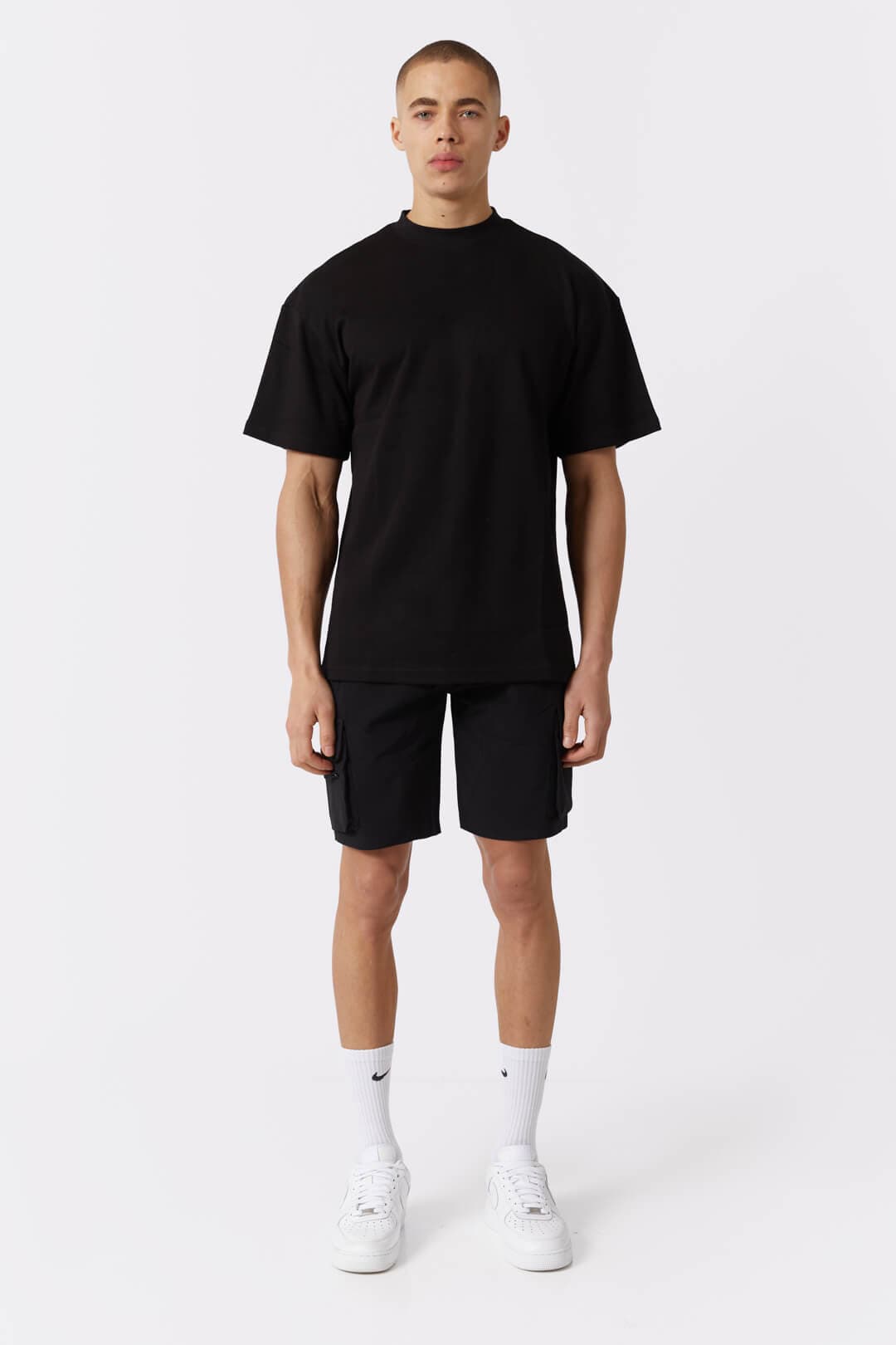 TECH CARGO SHORTS - BLACK