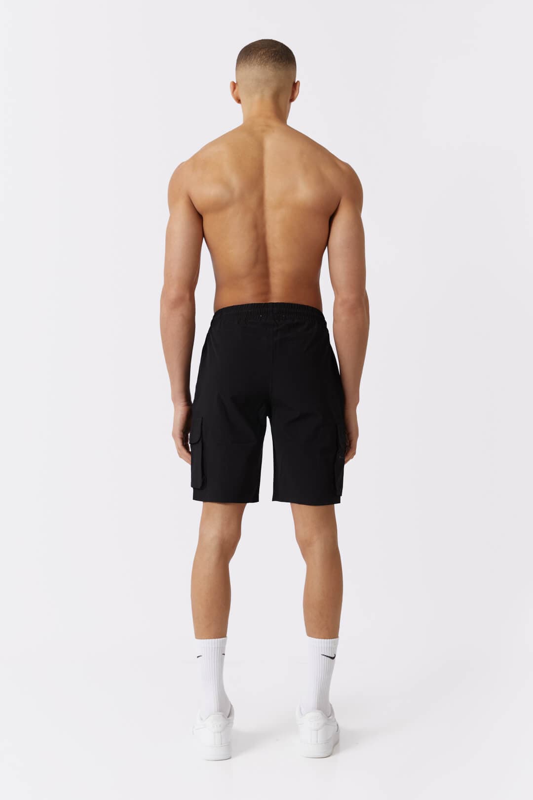 TECH CARGO SHORTS - BLACK