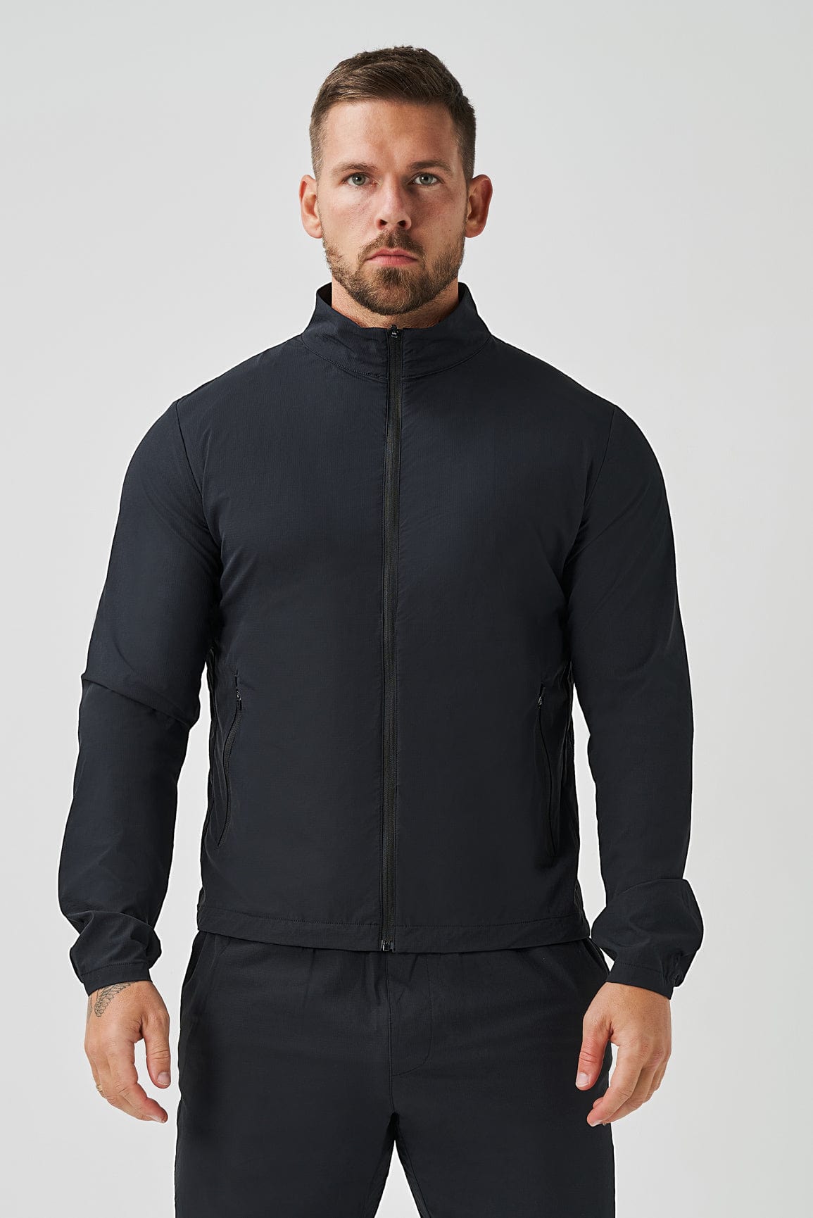 TRACKSUIT JACKET - BLACK