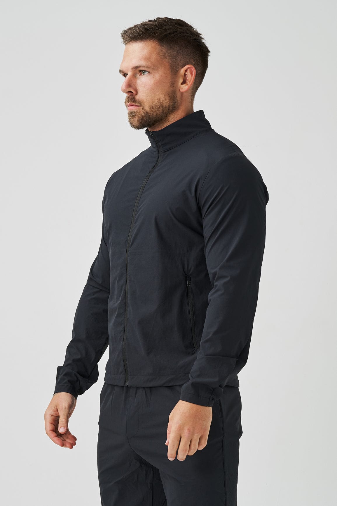 TRACKSUIT JACKET - BLACK