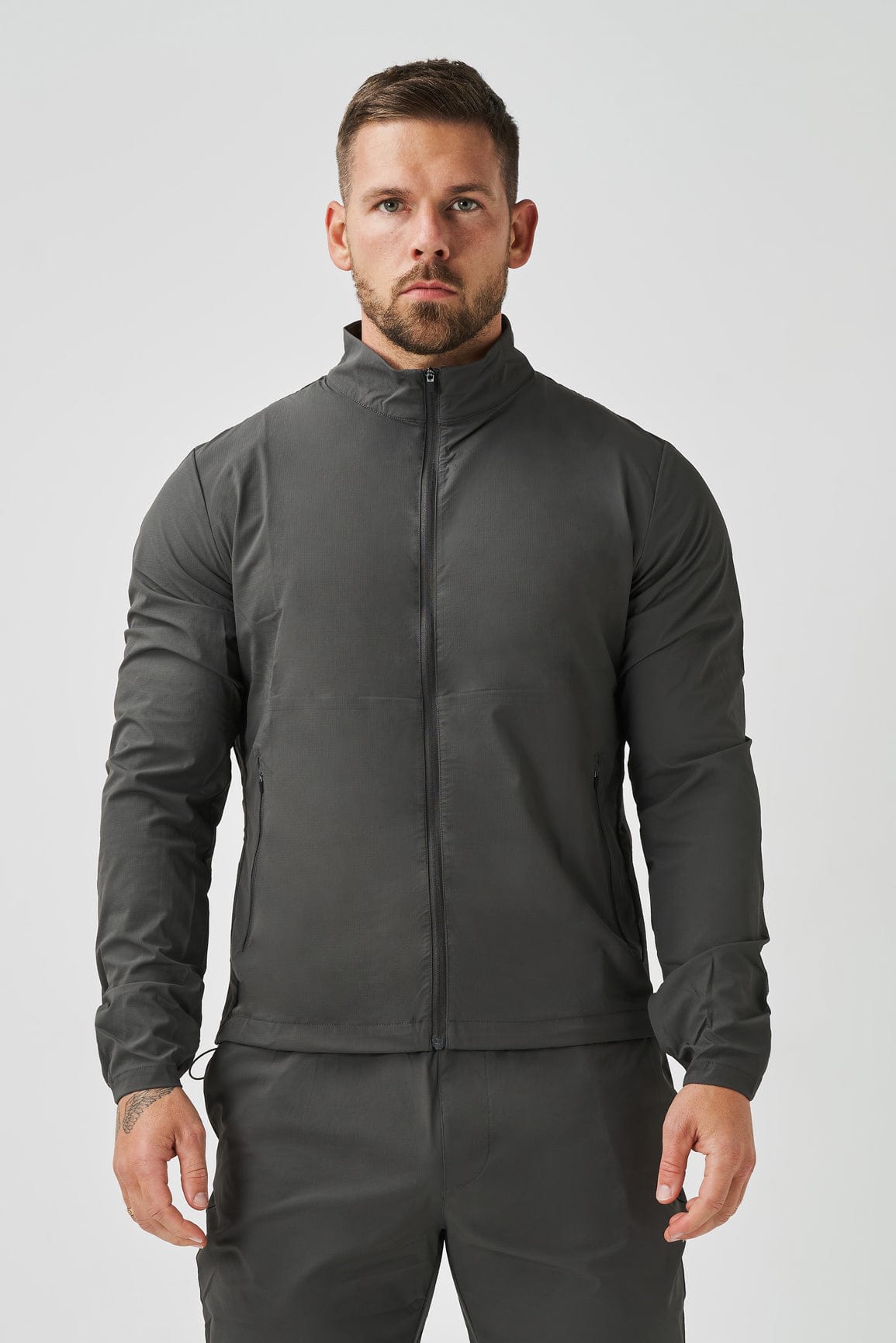 TRACKSUIT JACKET - DARK GREY