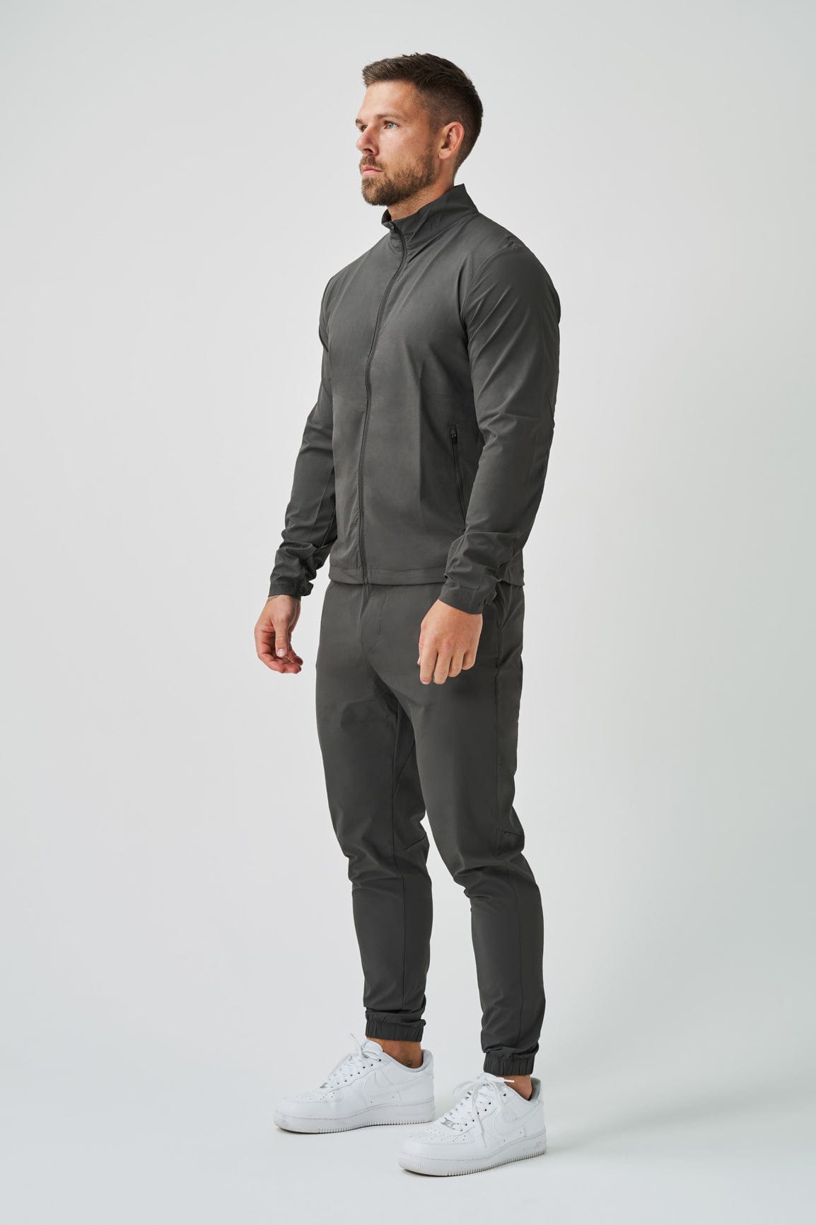 TRACKSUIT JACKET - DARK GREY