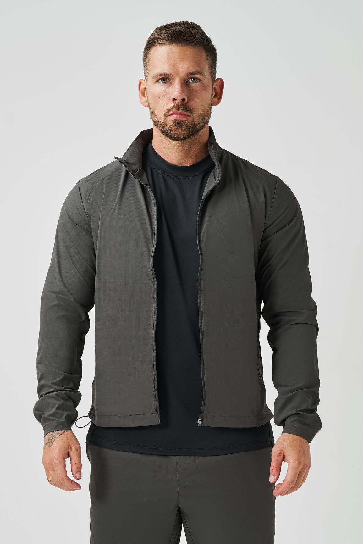 TRACKSUIT JACKET - DARK GREY