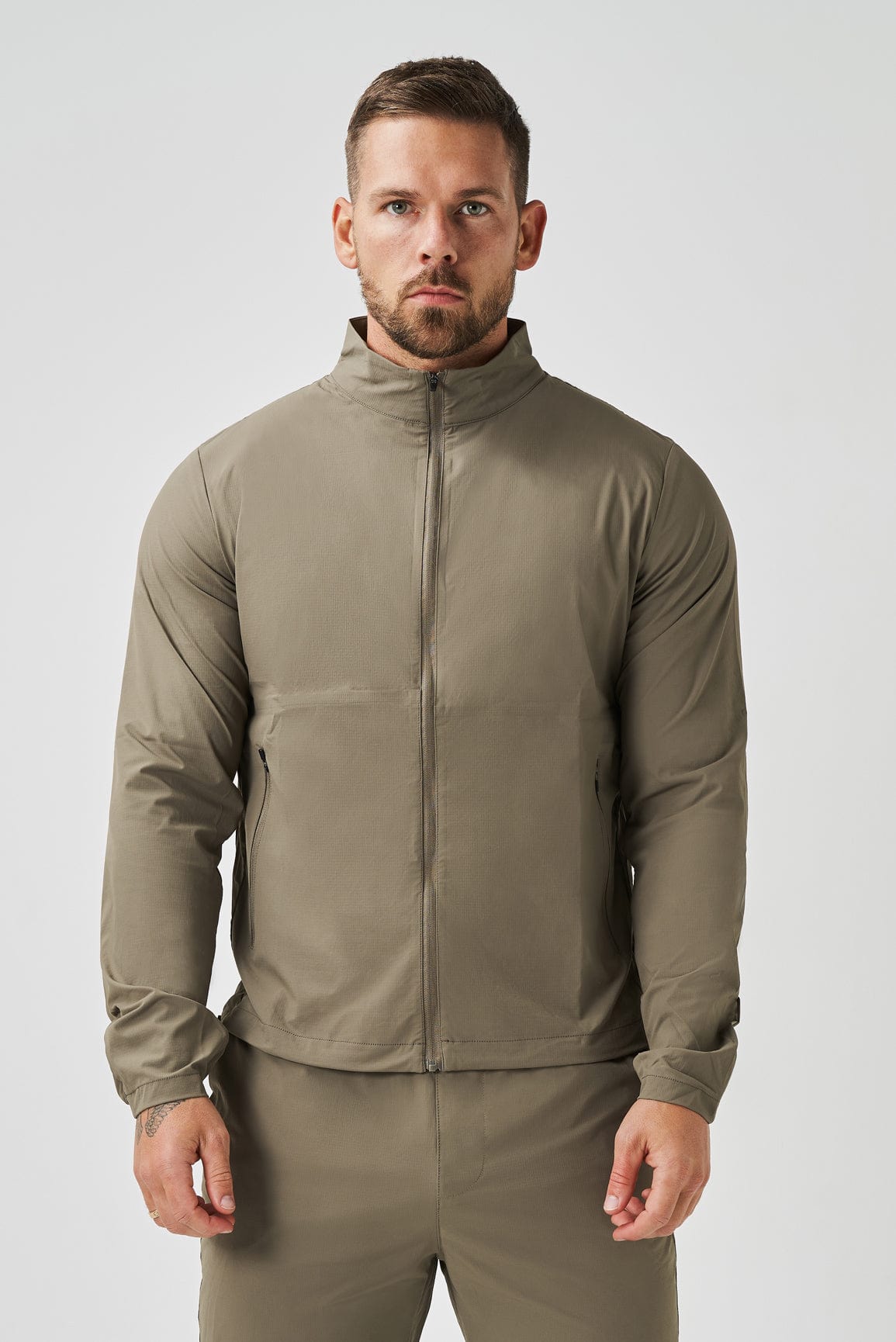 TRACKSUIT JACKET - KHAKI