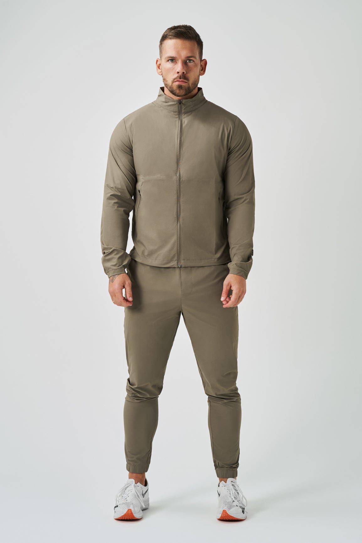 TRACKSUIT JACKET - KHAKI