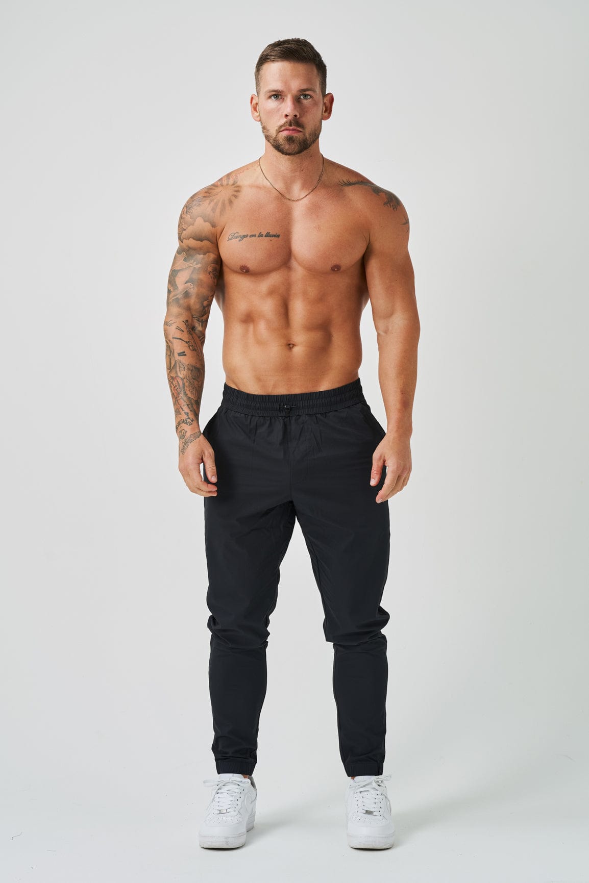 TRACKSUIT JOGGERS - BLACK