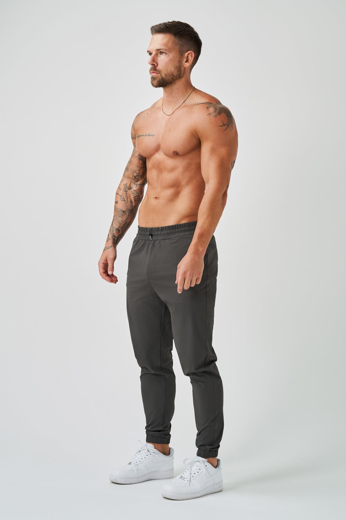 PANTALON DE SURVÊTEMENT JOGGERS - GRIS FONCÉ