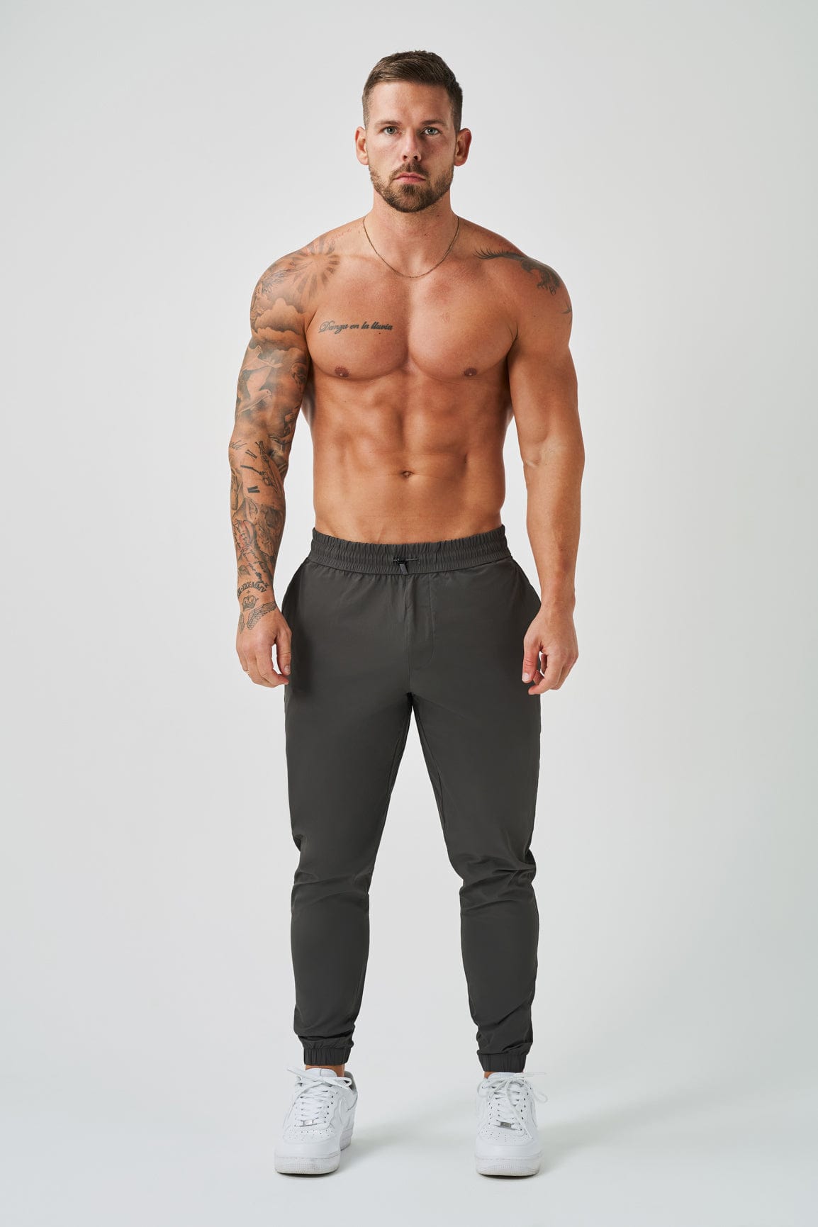 PANTALON DE SURVÊTEMENT JOGGERS - GRIS FONCÉ