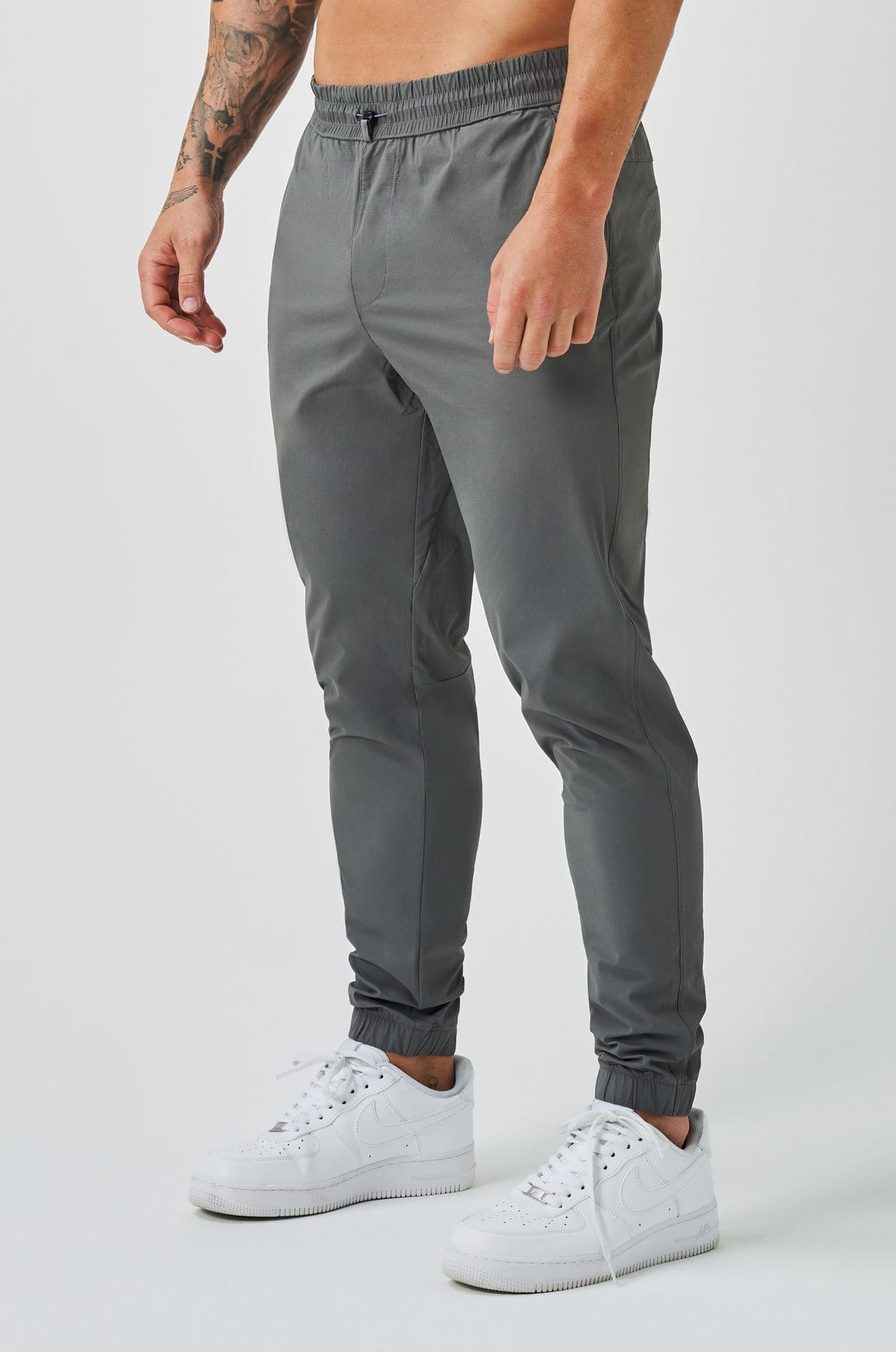 PANTALON DE SURVÊTEMENT JOGGERS - GRIS CLAIR