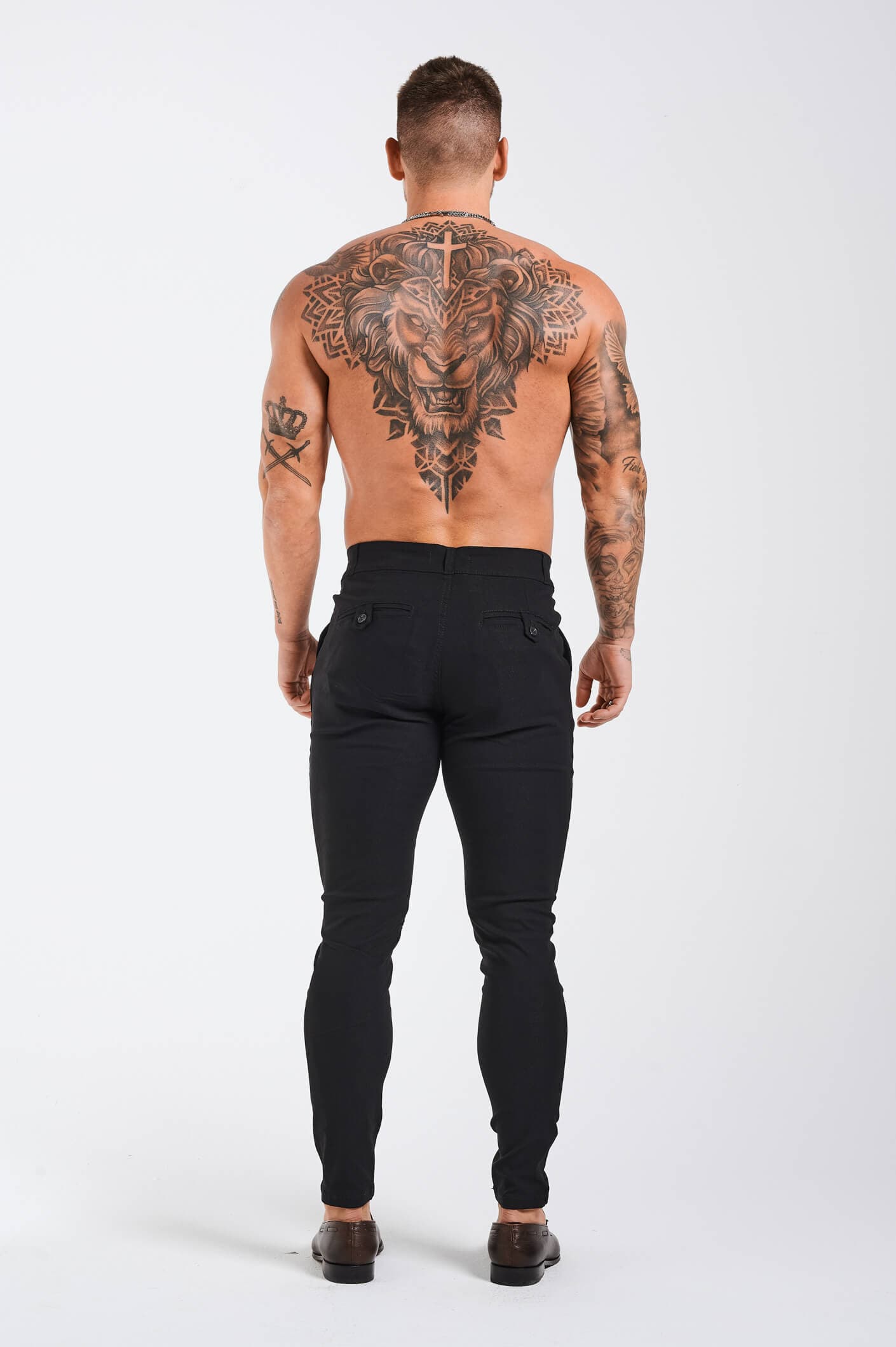 PANTALON SLIM-FIT - NOIR