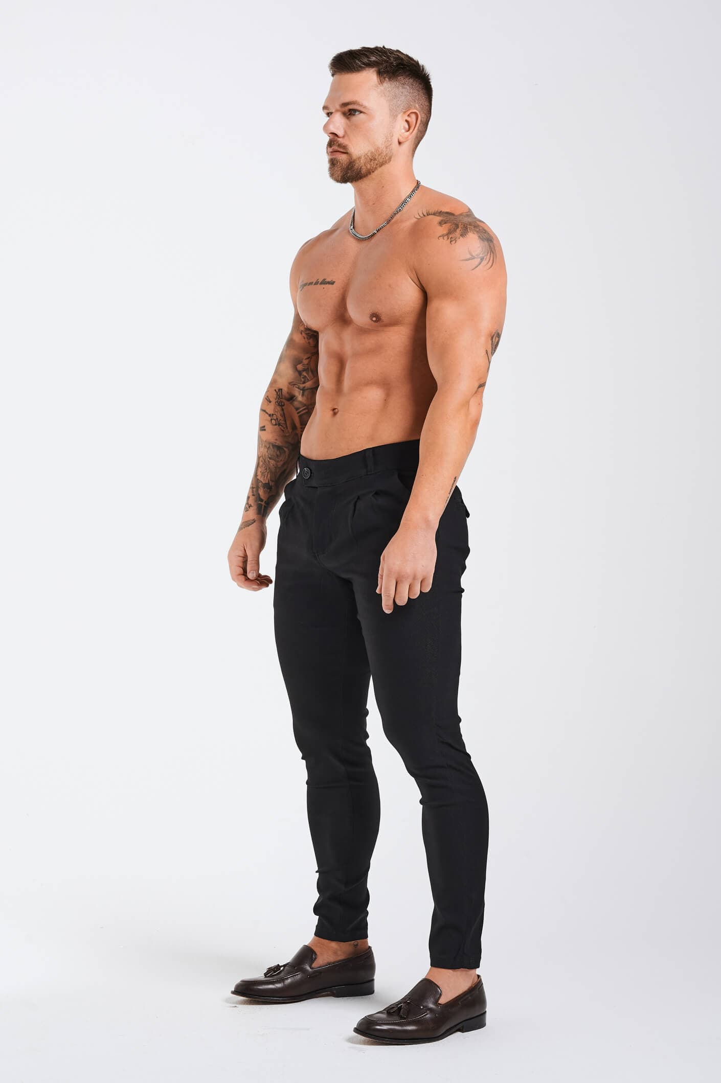 PANTALON SLIM-FIT - NOIR