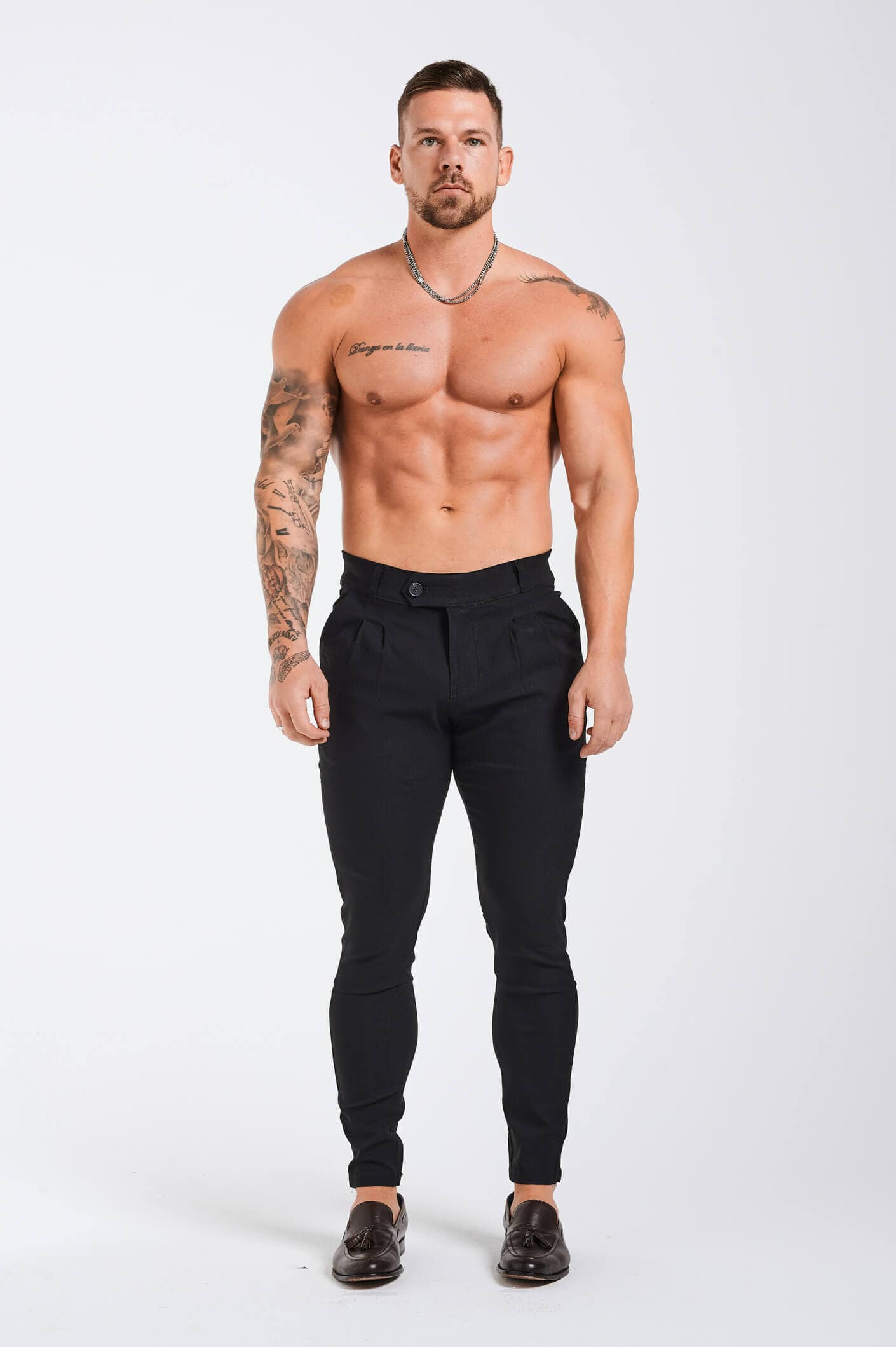 SLIM-FIT TROUSER - BLACK