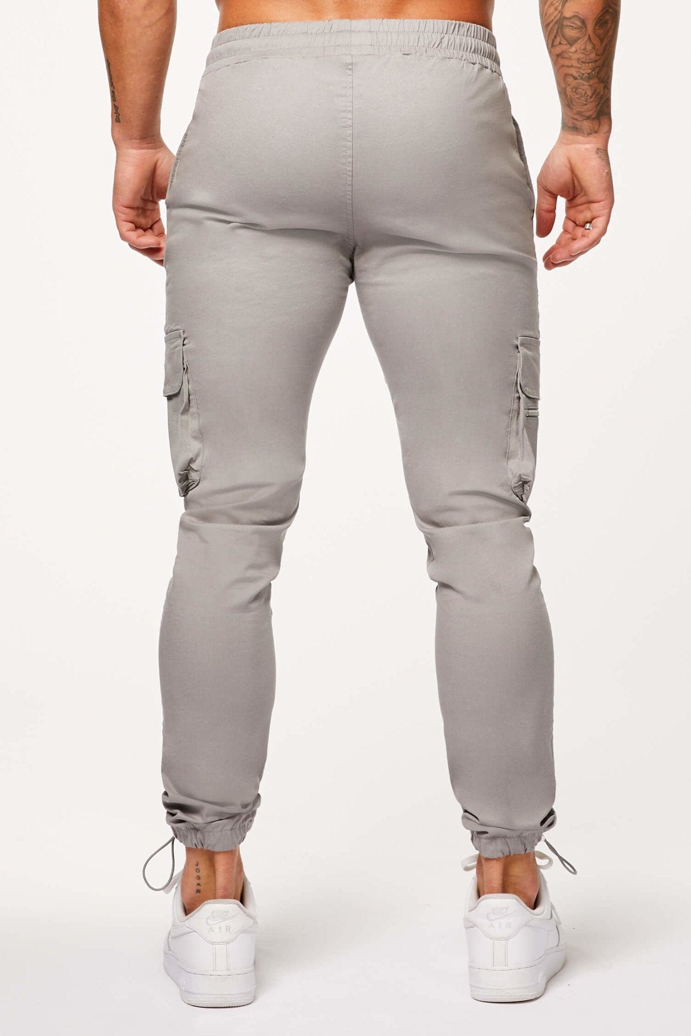 PANTALON CARGO UTILITAIRE - GRIS CLAIR