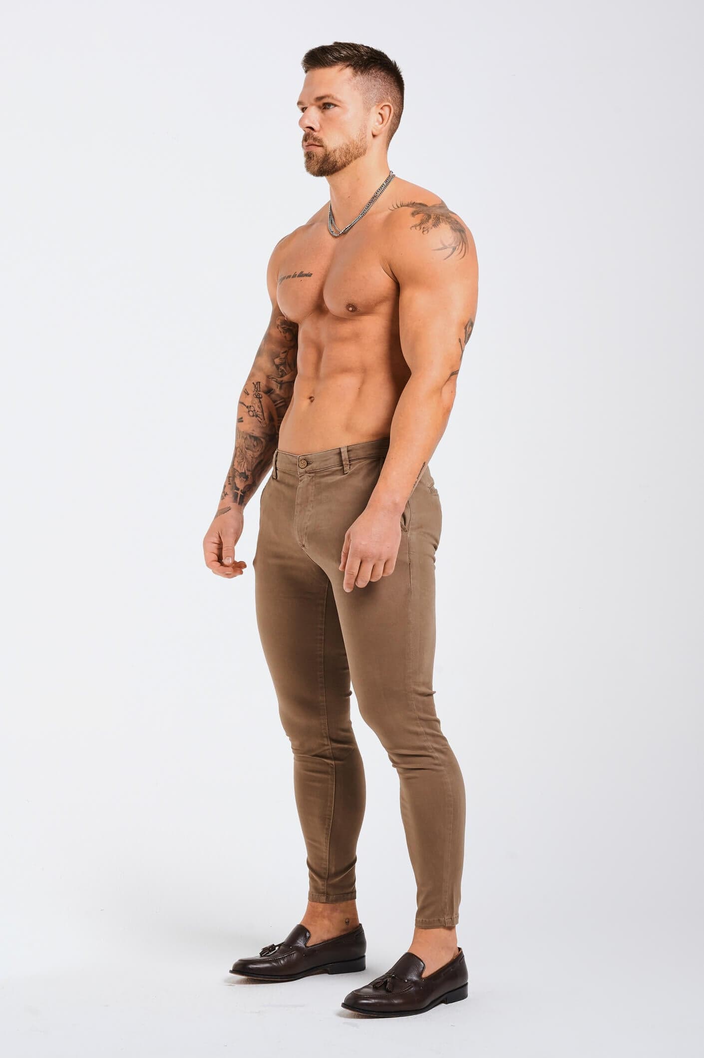 SPRAY-ON-STRETCH-CHINO - TAUPE