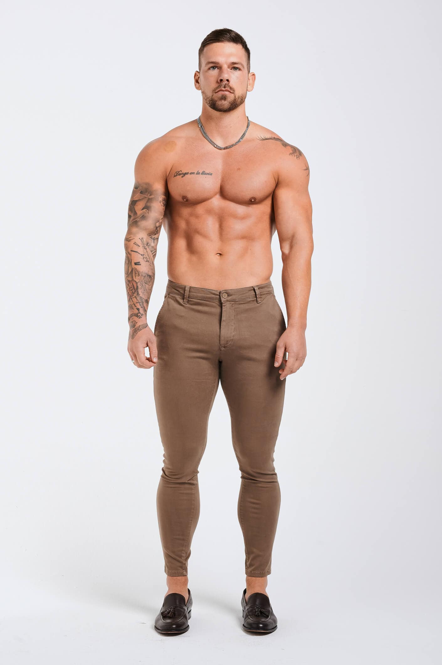 SPRAY-ON-STRETCH-CHINO - TAUPE