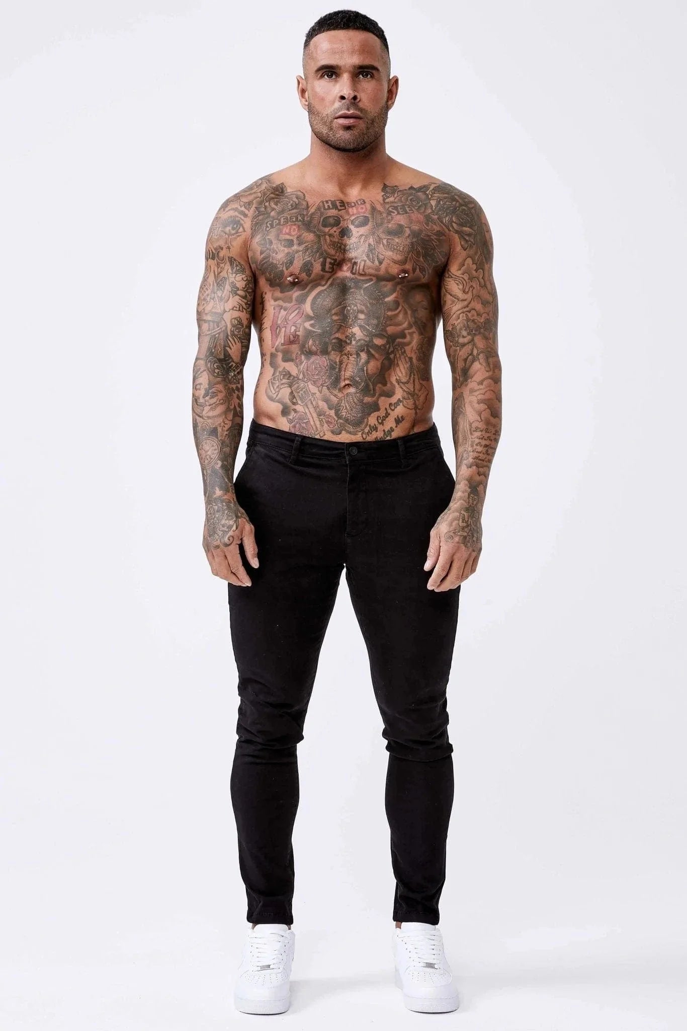 SPRAY-ON STRETCH CHINO - BLACK