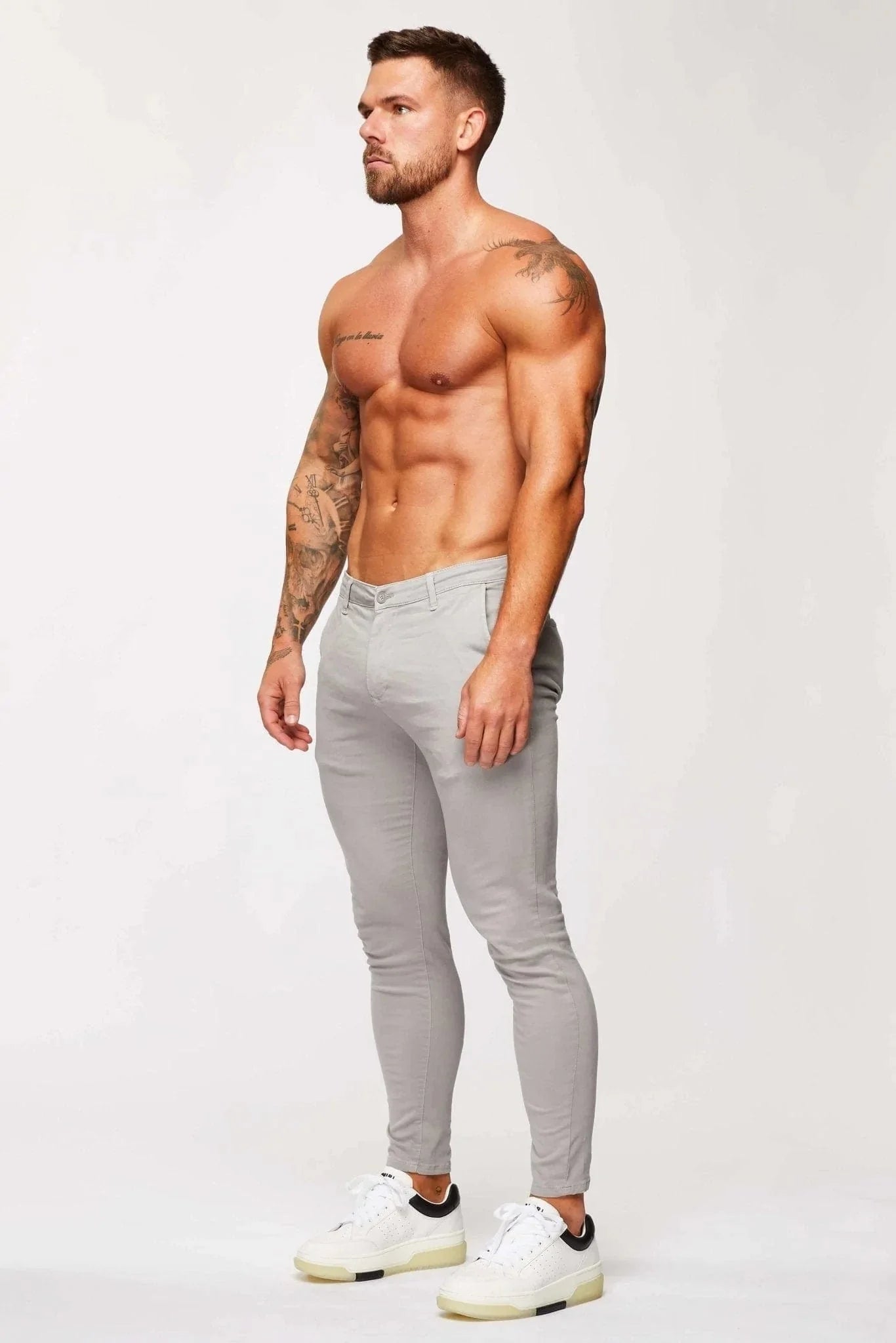 SPRAY-ON STRETCH CHINO - ICE GREY