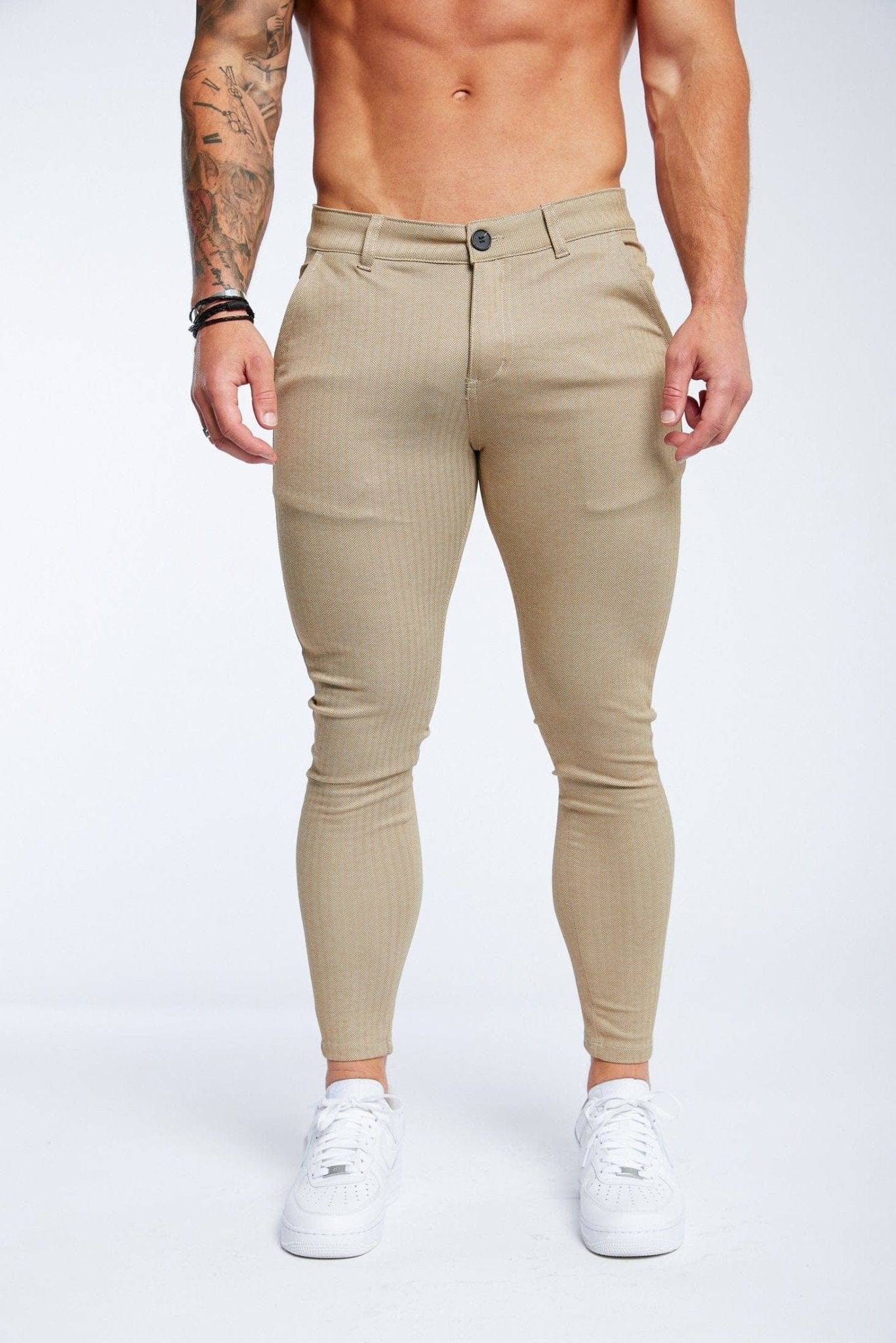 SPRAY ON TROUSERS - BEIGE