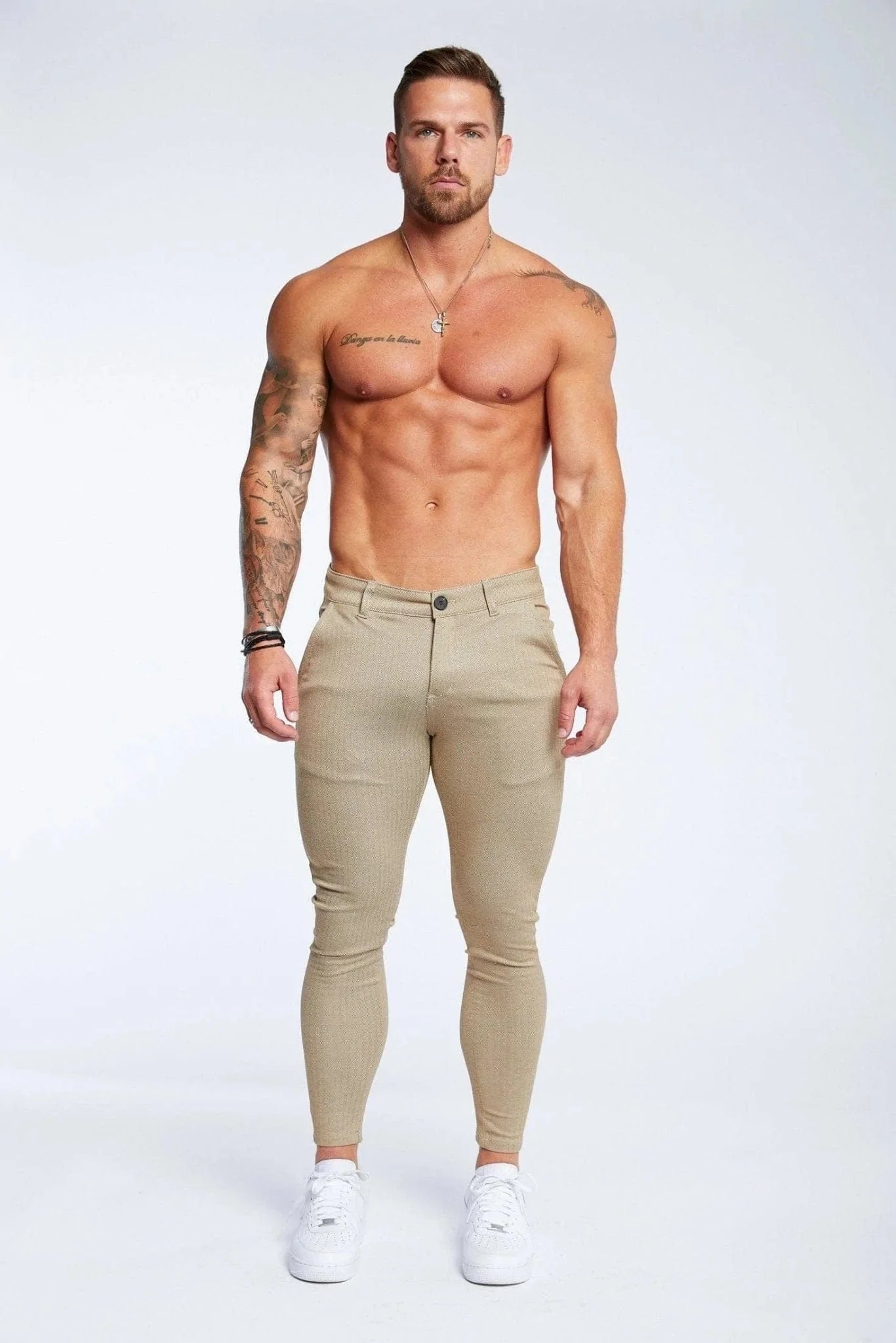 SPRAY ON TROUSERS - BEIGE